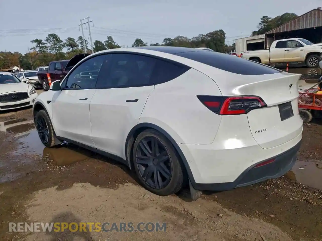 2 Photograph of a damaged car 5YJYGDEE4MF090903 TESLA MODEL Y 2021