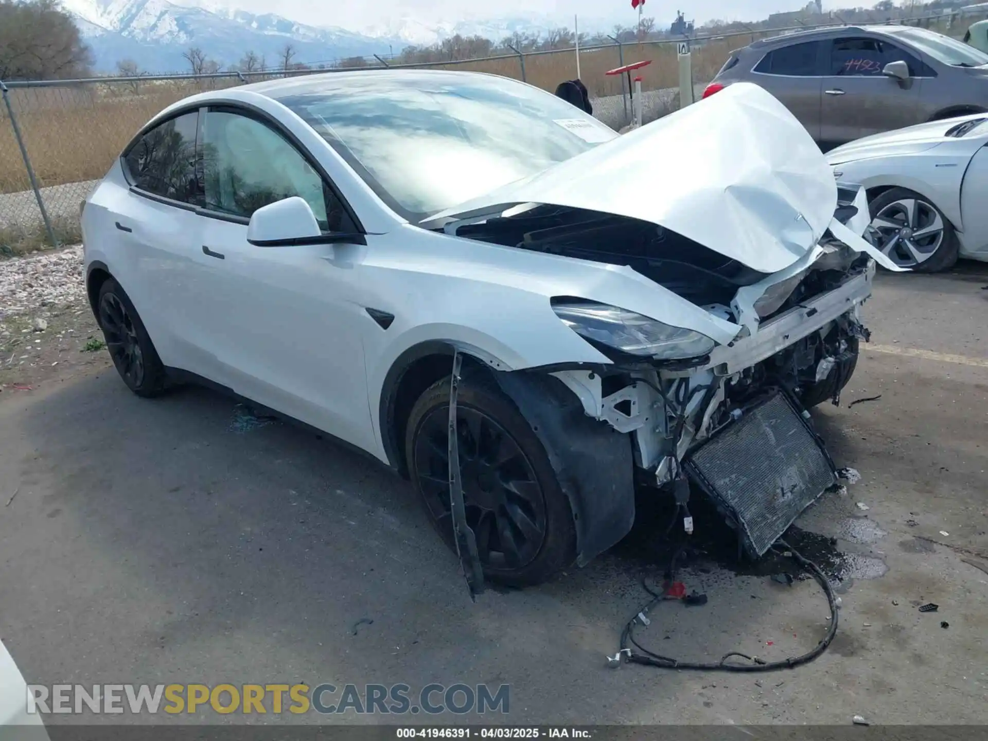 1 Photograph of a damaged car 5YJYGDEE4MF095289 TESLA MODEL Y 2021