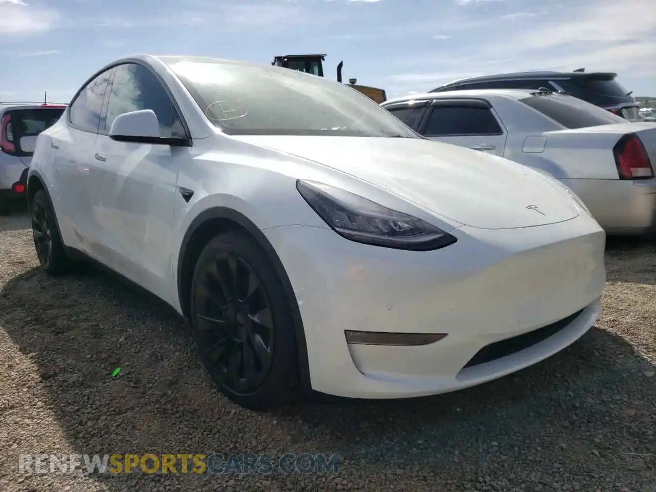 1 Photograph of a damaged car 5YJYGDEE4MF095535 TESLA MODEL Y 2021