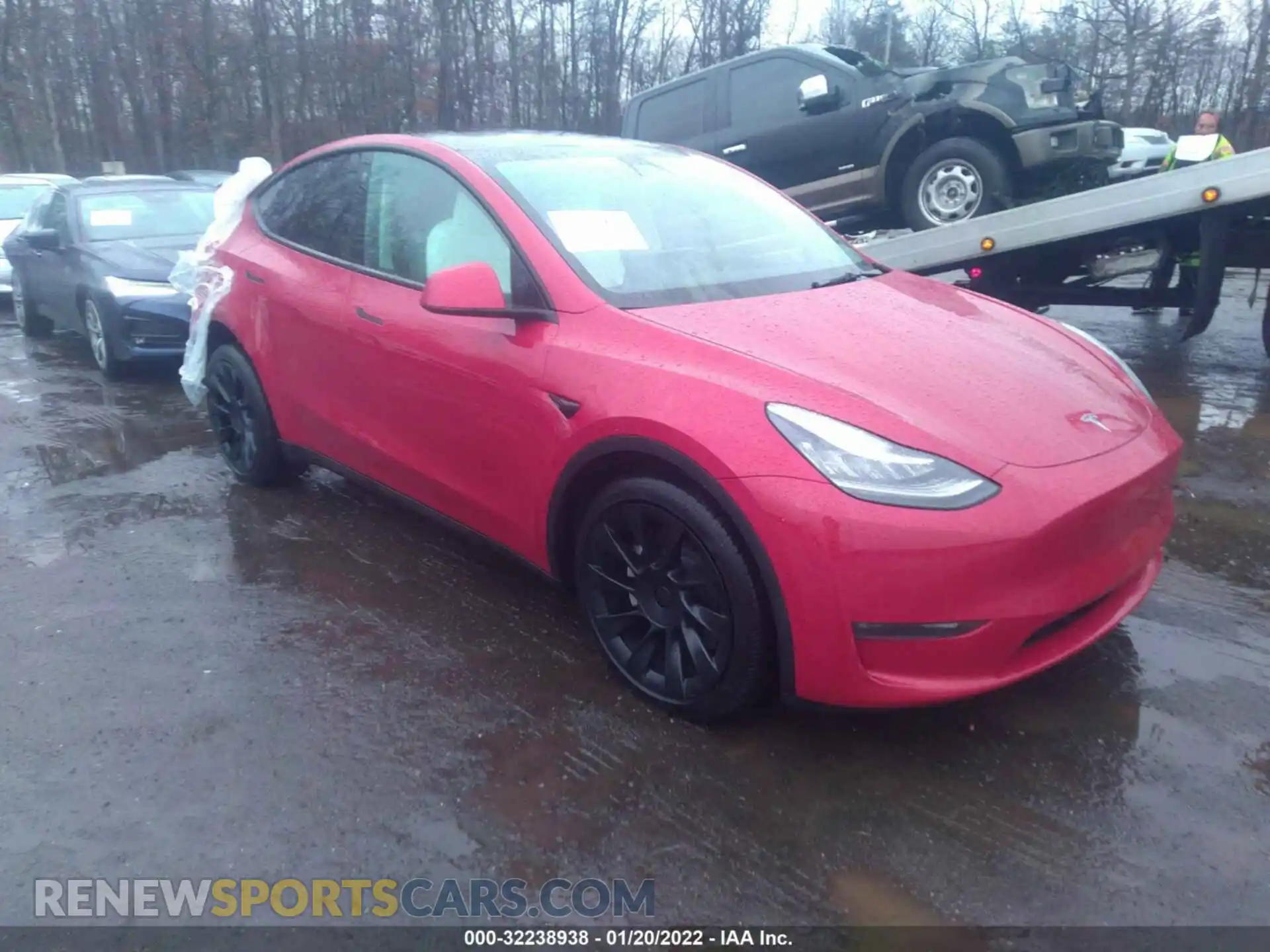 1 fotografías del automóvil dañado 5YJYGDEE4MF104069 TESLA MODEL Y 2021