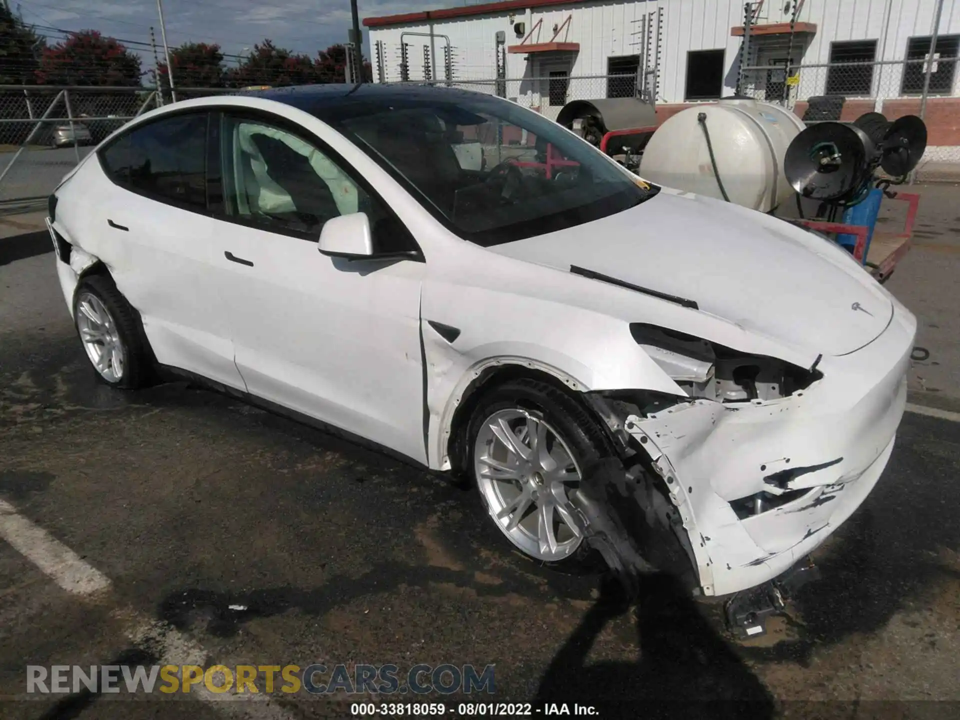 1 Photograph of a damaged car 5YJYGDEE4MF118585 TESLA MODEL Y 2021