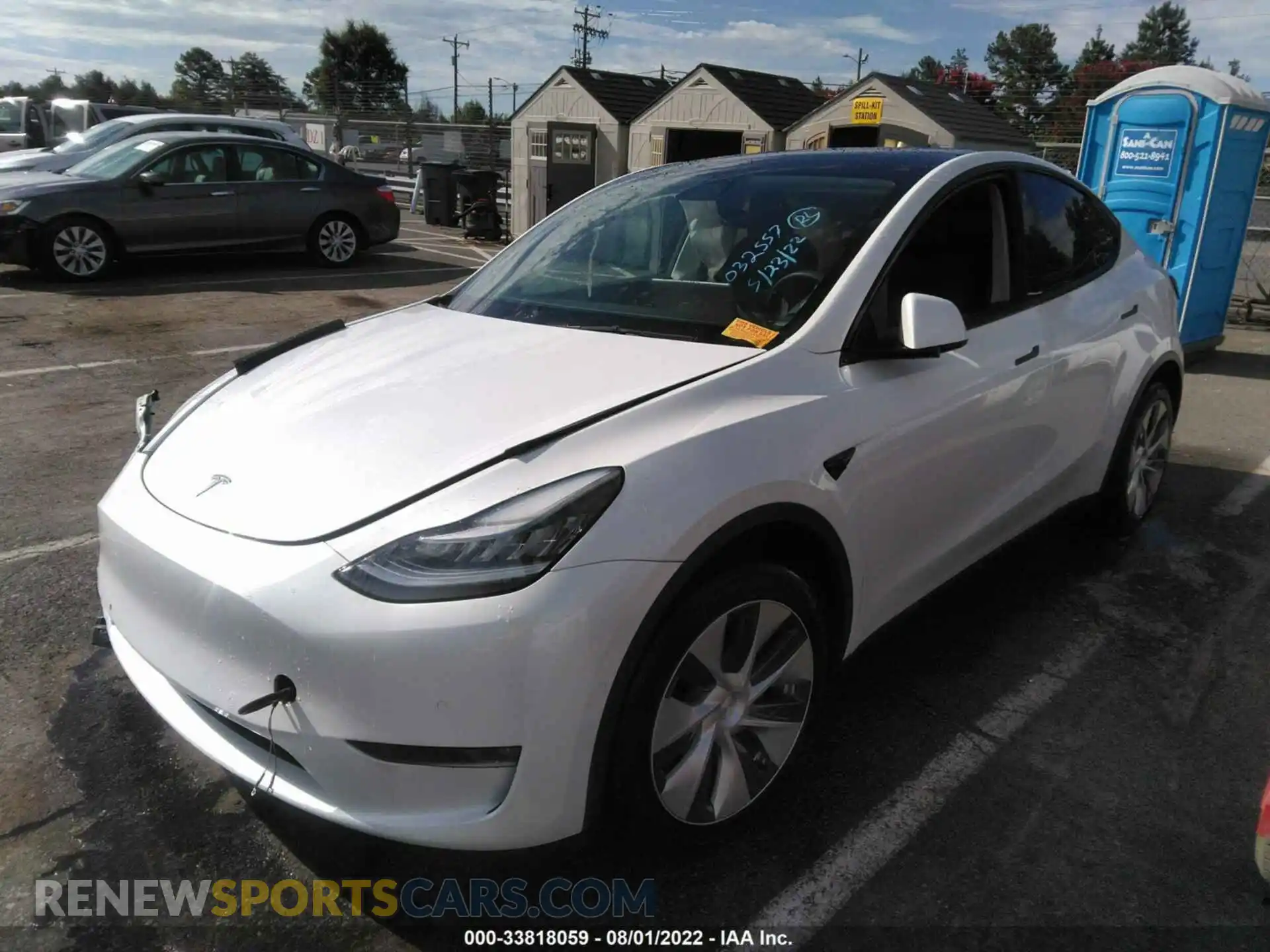 2 Photograph of a damaged car 5YJYGDEE4MF118585 TESLA MODEL Y 2021