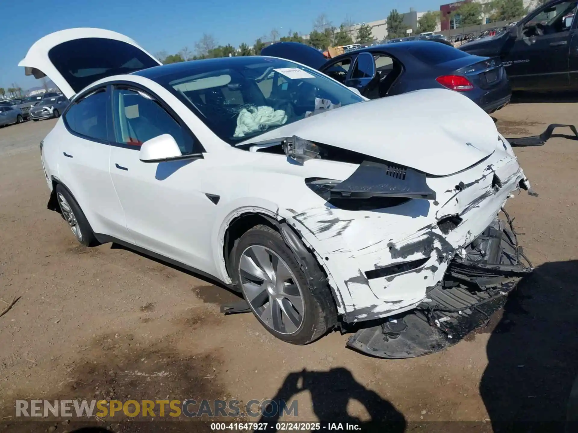1 Photograph of a damaged car 5YJYGDEE4MF160707 TESLA MODEL Y 2021