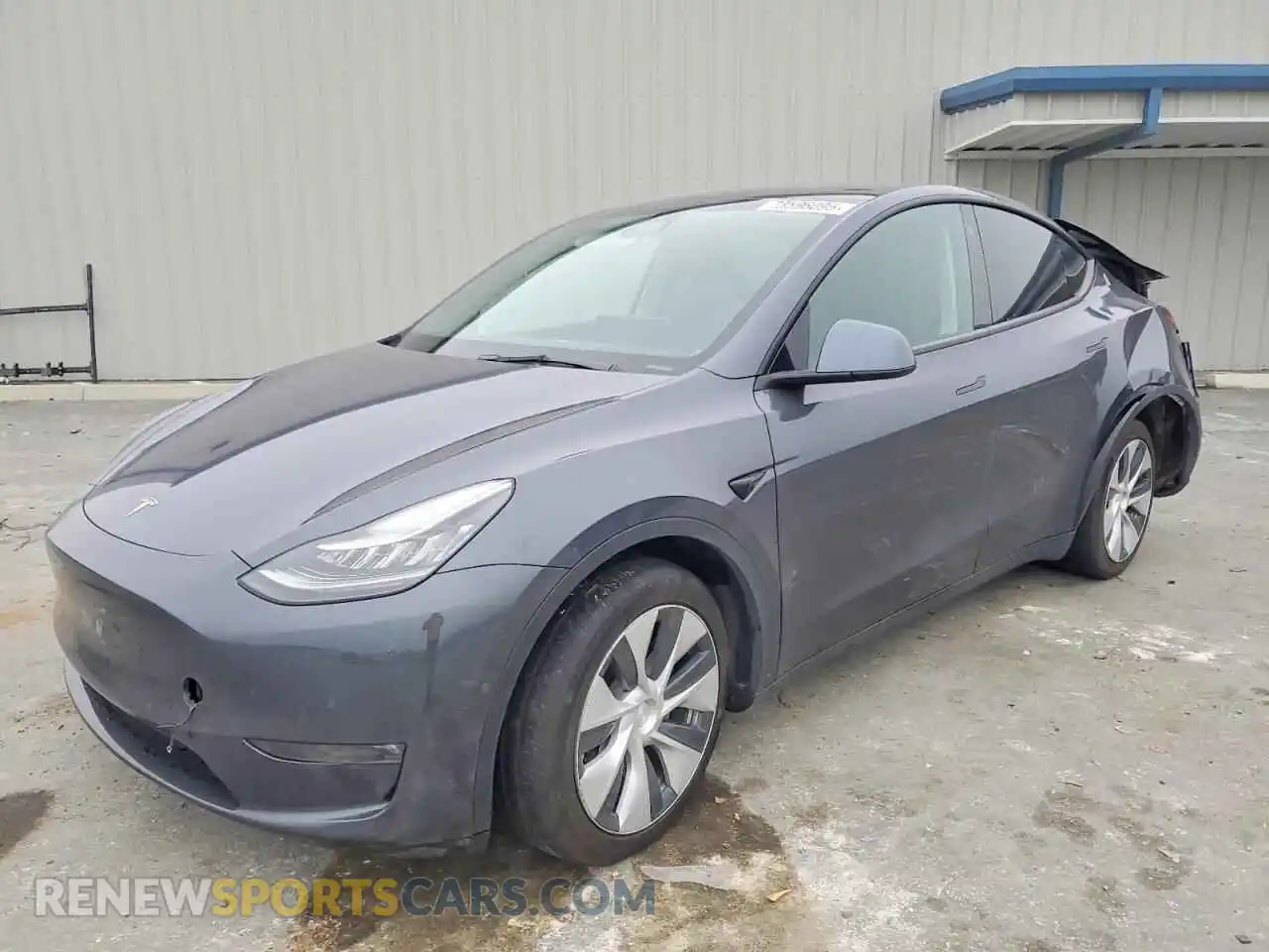 1 Photograph of a damaged car 5YJYGDEE4MF160898 TESLA MODEL Y 2021