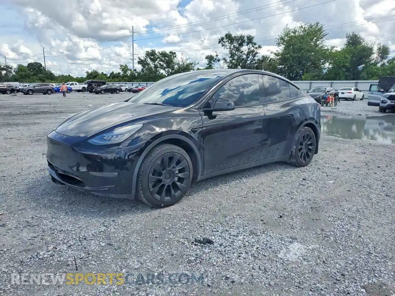 1 fotografías del automóvil dañado 5YJYGDEE4MF174364 TESLA MODEL Y 2021
