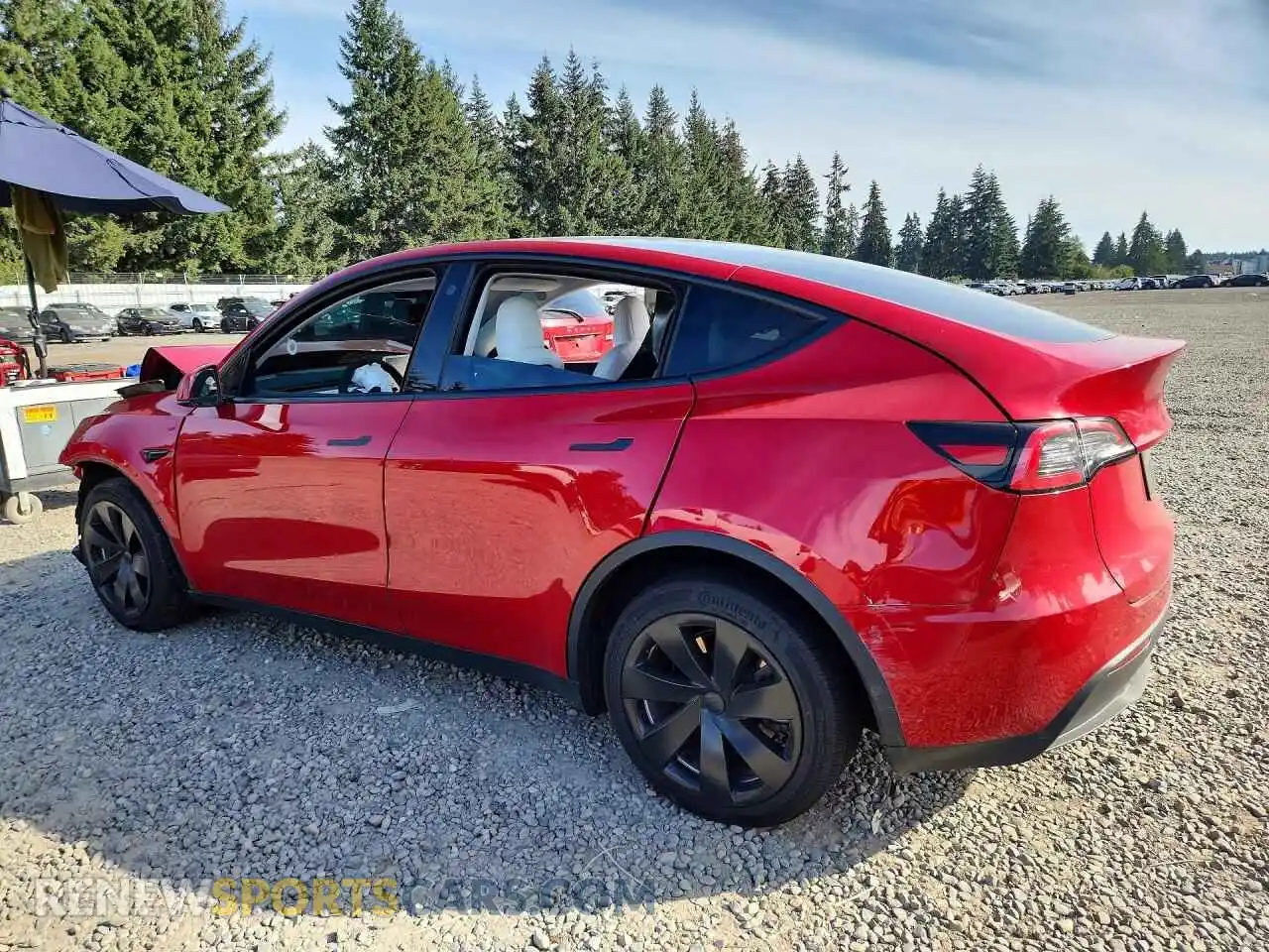 2 Фотография поврежденного автомобиля 5YJYGDEE4MF174736 TESLA MODEL Y 2021
