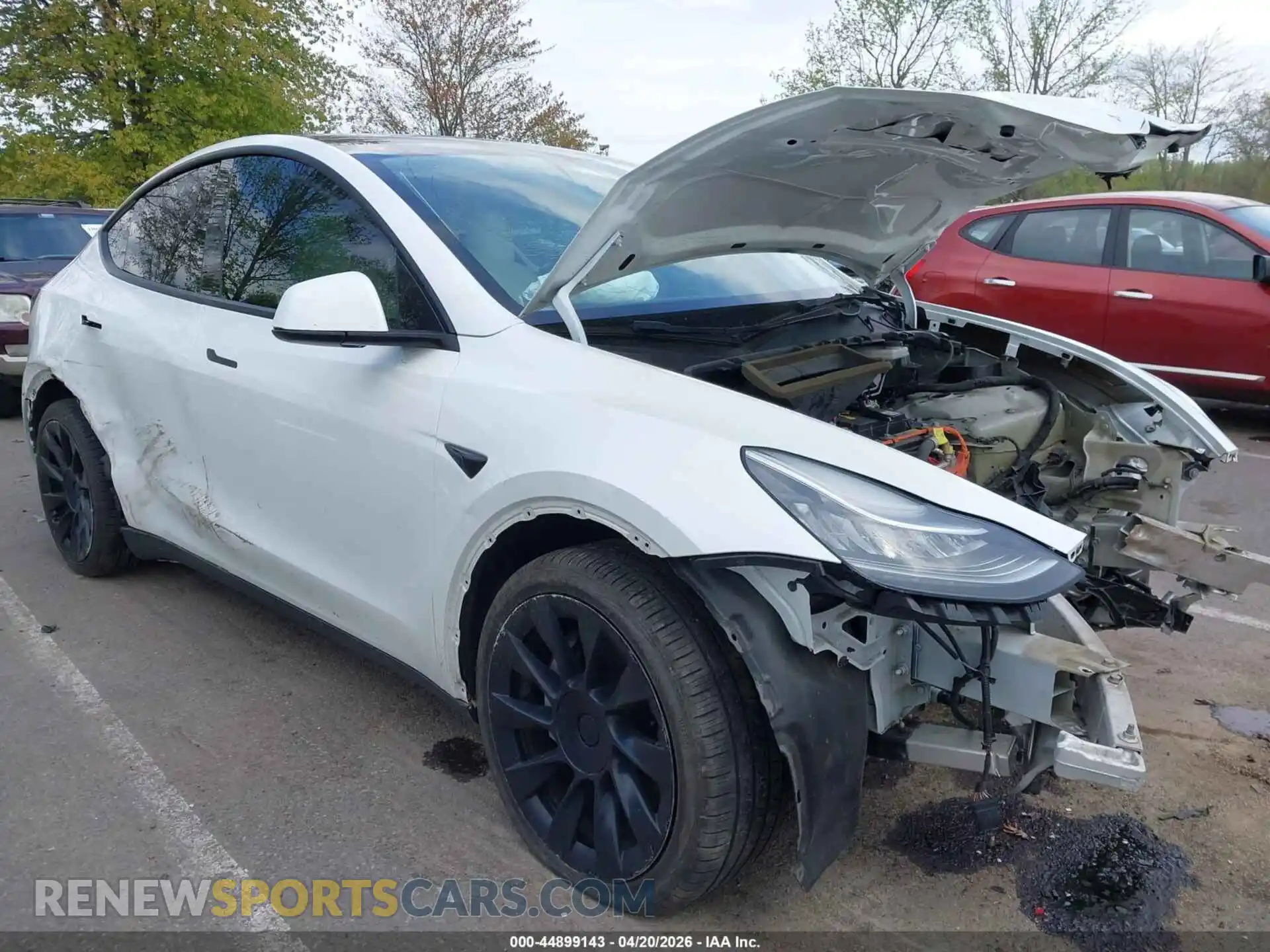 1 Photograph of a damaged car 5YJYGDEE4MF179404 TESLA MODEL Y 2021