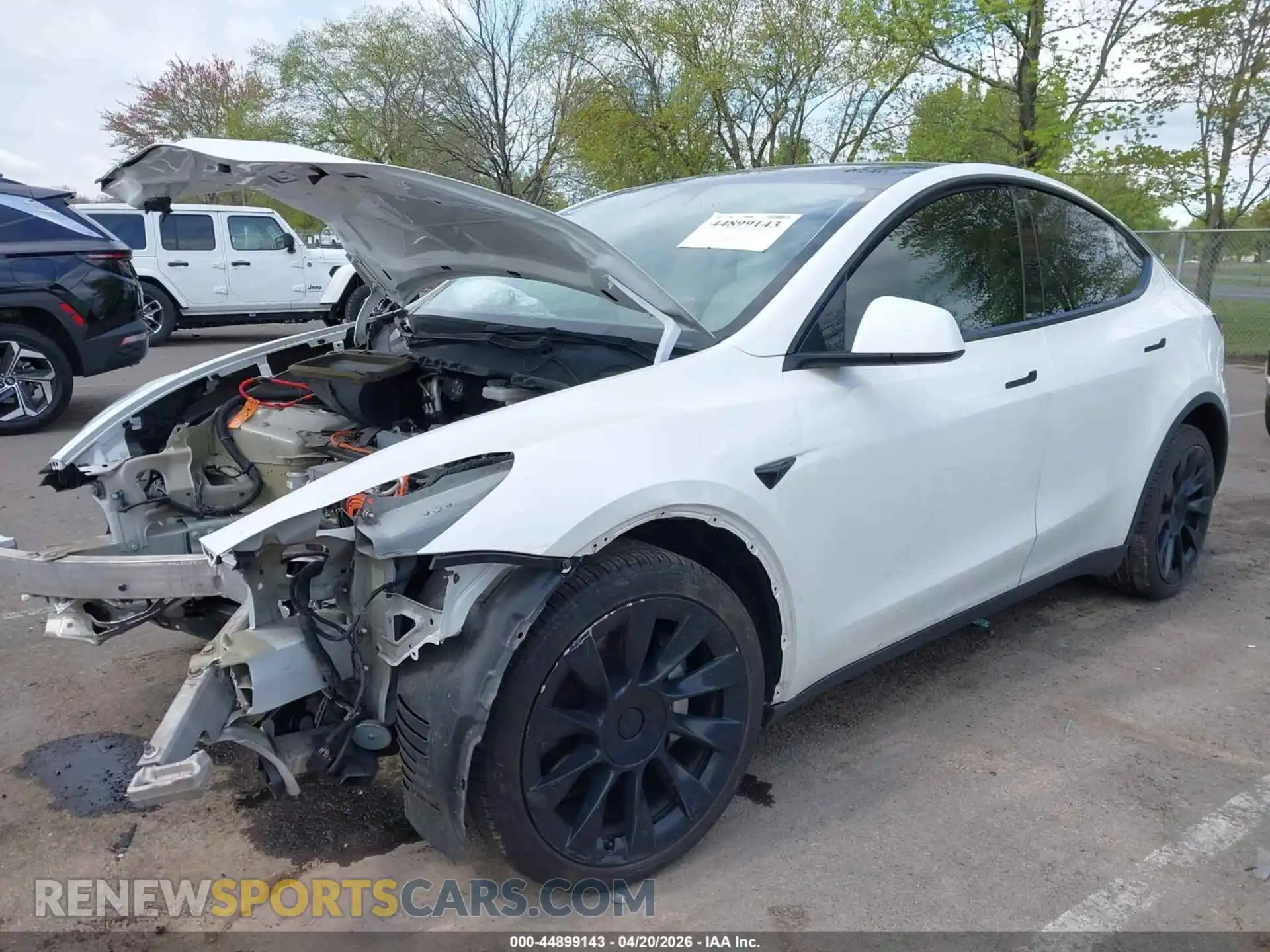 2 Photograph of a damaged car 5YJYGDEE4MF179404 TESLA MODEL Y 2021