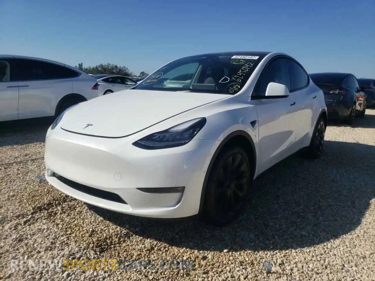 2 Photograph of a damaged car 5YJYGDEE4MF181069 TESLA MODEL Y 2021