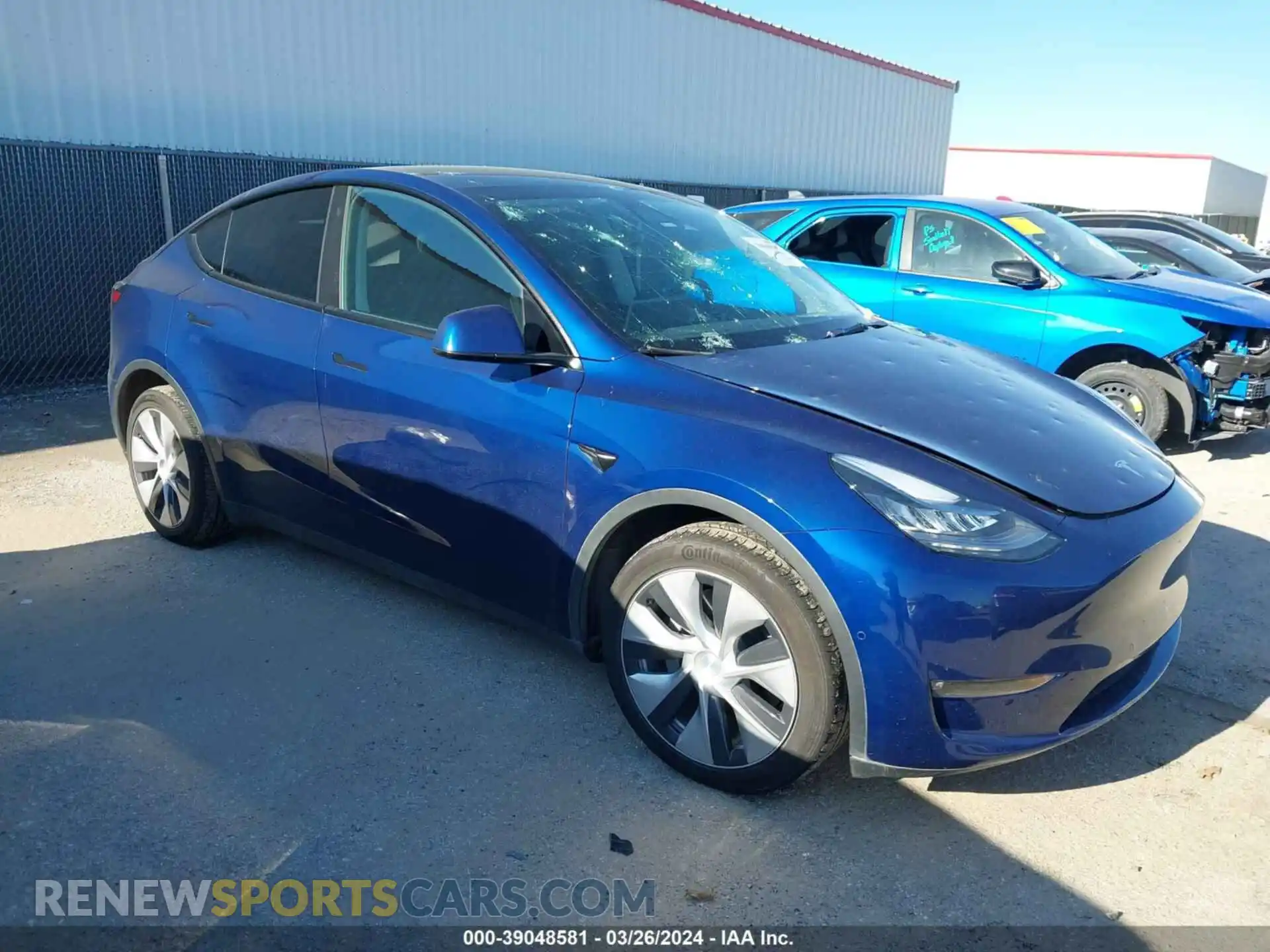 1 Photograph of a damaged car 5YJYGDEE4MF196719 TESLA MODEL Y 2021