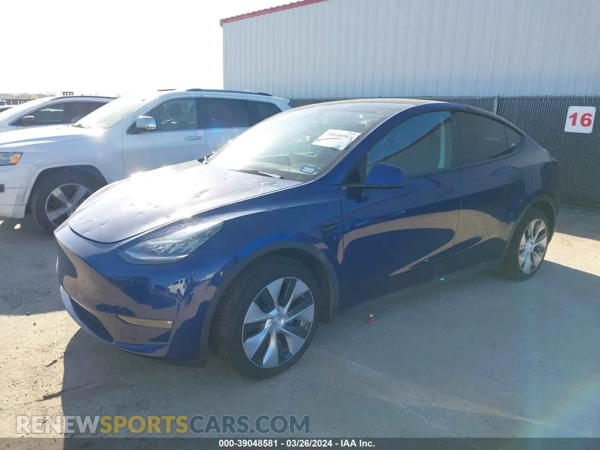 2 Photograph of a damaged car 5YJYGDEE4MF196719 TESLA MODEL Y 2021