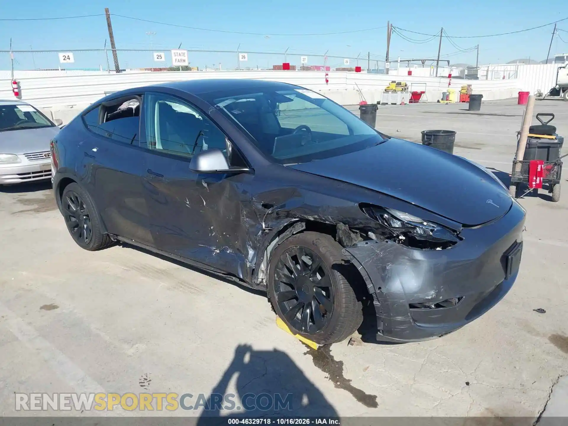 1 Photograph of a damaged car 5YJYGDEE4MF217651 TESLA MODEL Y 2021