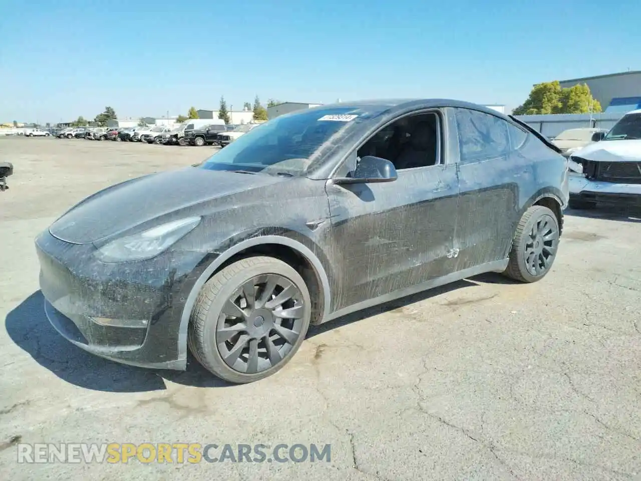 1 Photograph of a damaged car 5YJYGDEE4MF222607 TESLA MODEL Y 2021