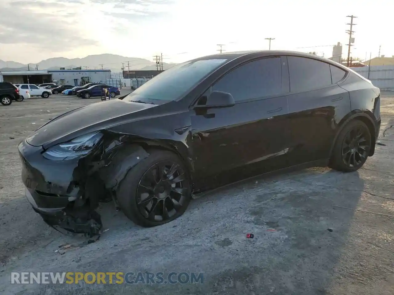 1 Photograph of a damaged car 5YJYGDEE4MF270530 TESLA MODEL Y 2021