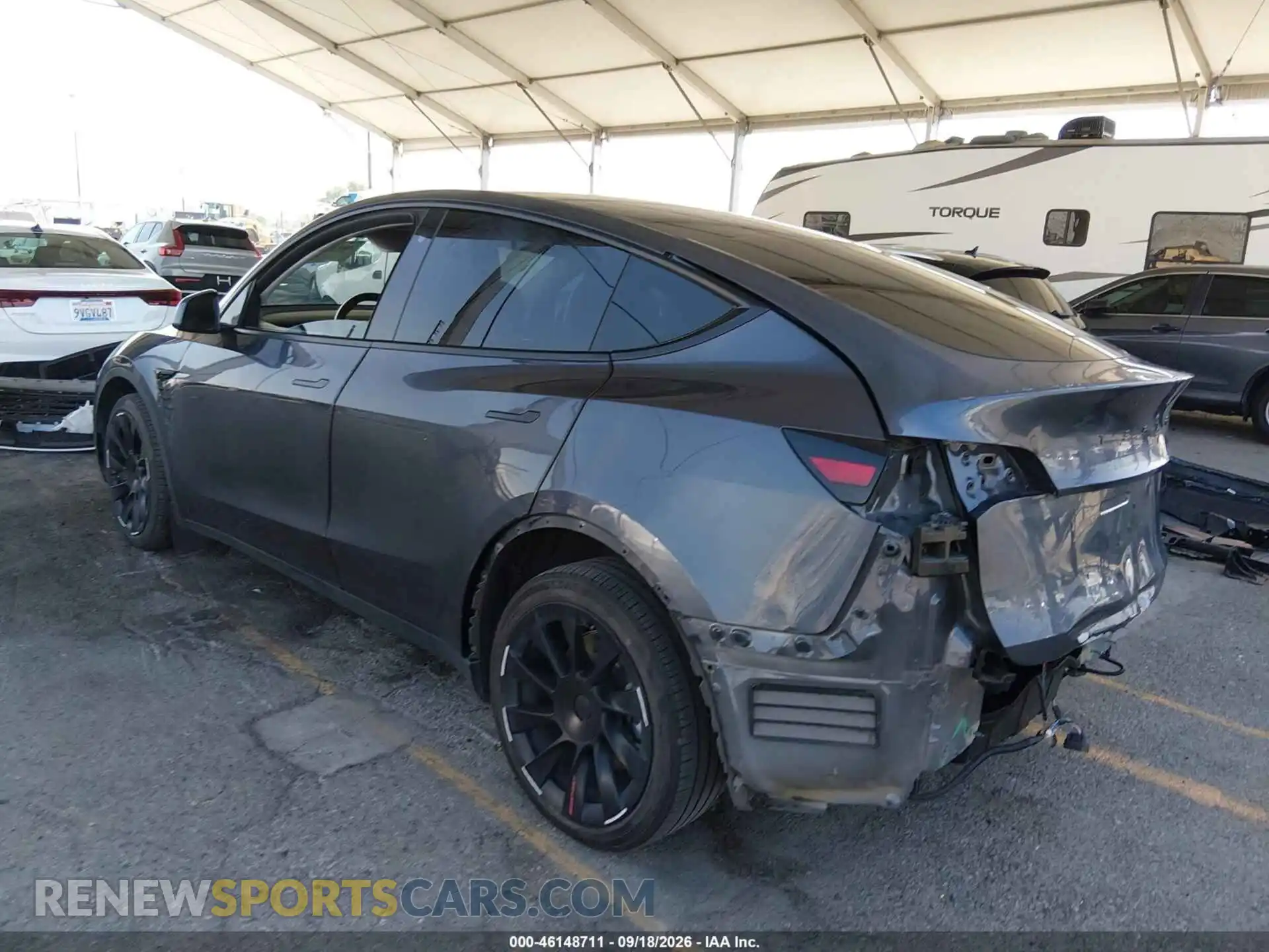 3 Фотография поврежденного автомобиля 5YJYGDEE4MF282595 TESLA MODEL Y 2021