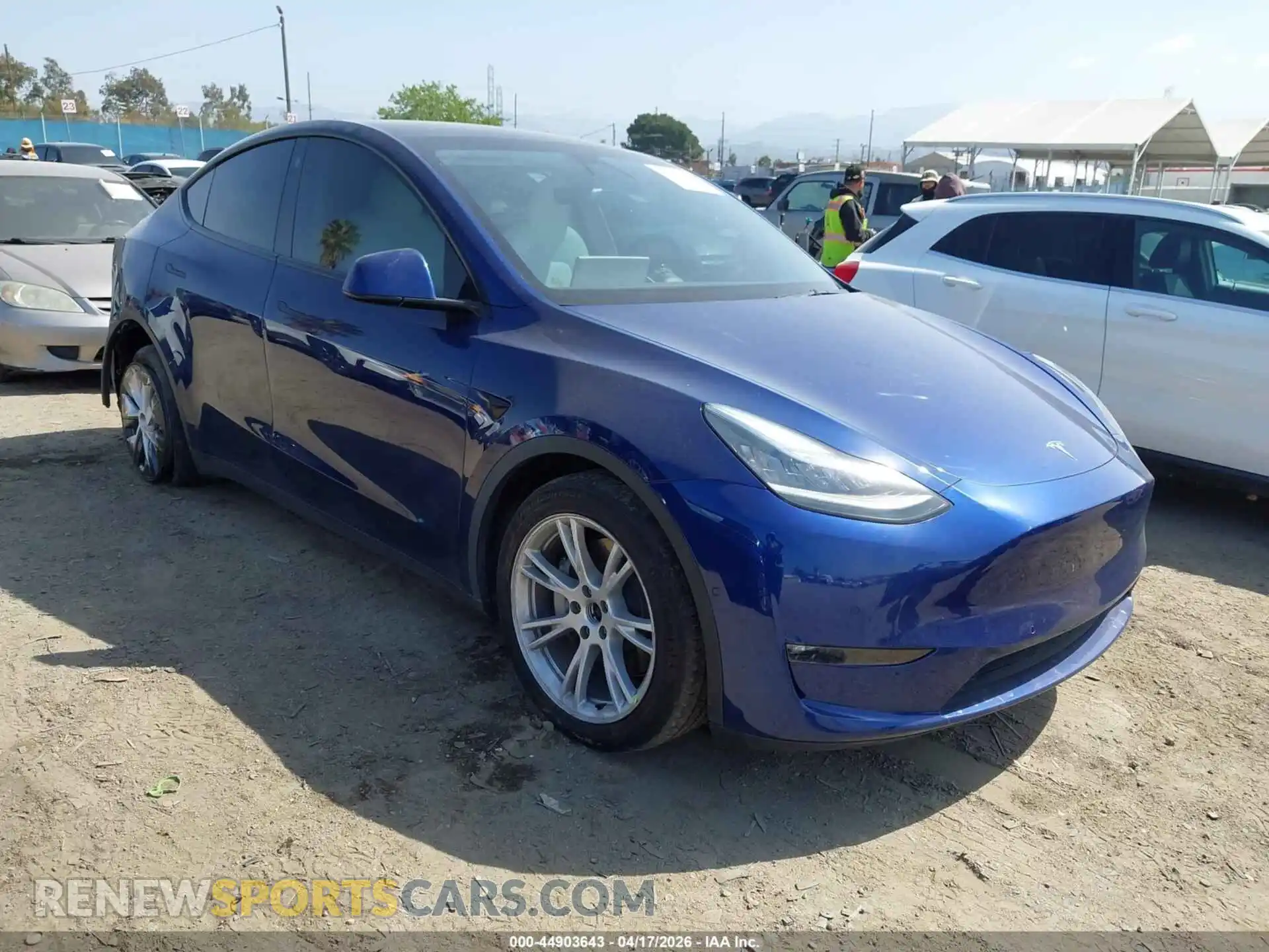 1 Photograph of a damaged car 5YJYGDEE4MF284878 TESLA MODEL Y 2021
