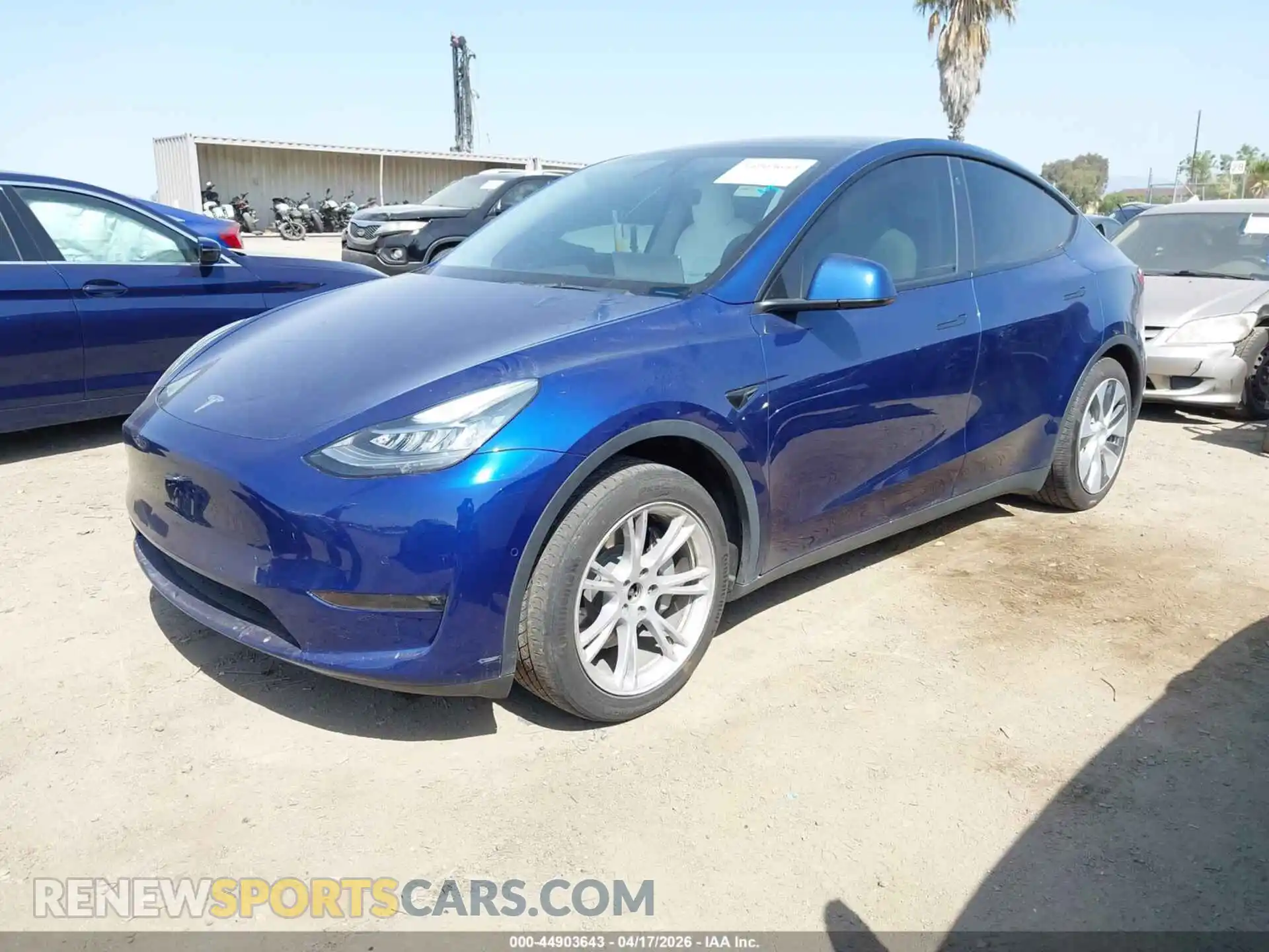 2 Photograph of a damaged car 5YJYGDEE4MF284878 TESLA MODEL Y 2021