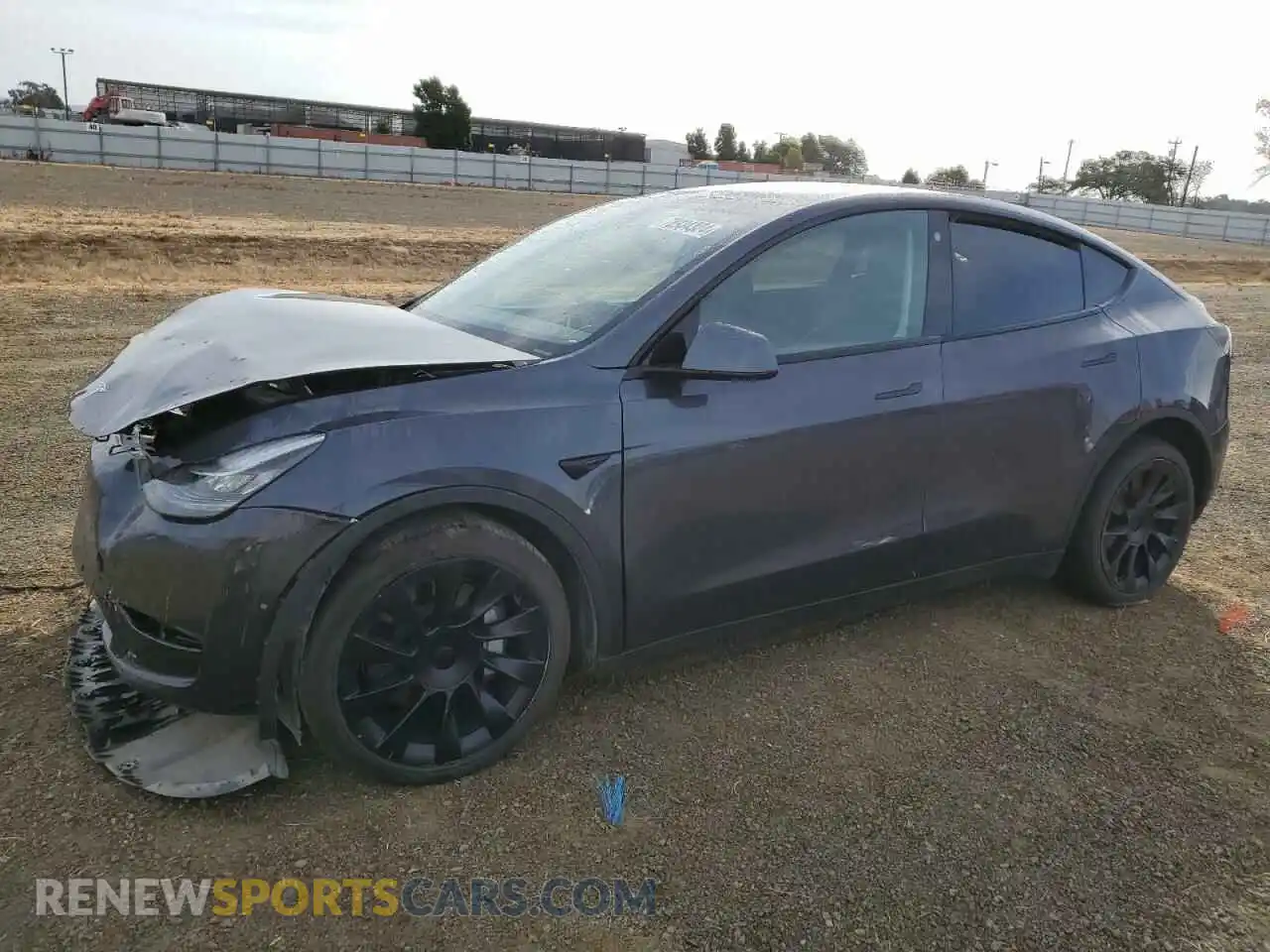 1 Photograph of a damaged car 5YJYGDEE5MF072152 TESLA MODEL Y 2021