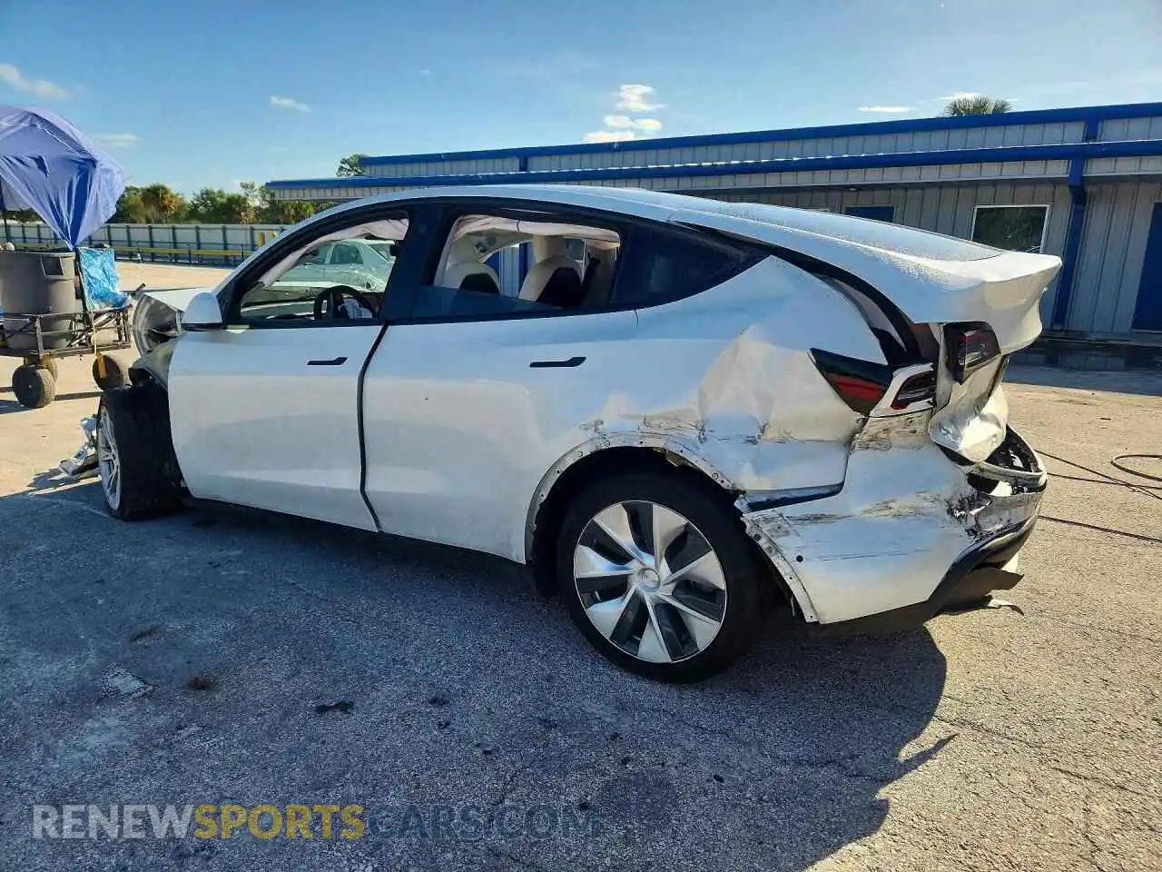 2 Фотография поврежденного автомобиля 5YJYGDEE5MF085595 TESLA MODEL Y 2021