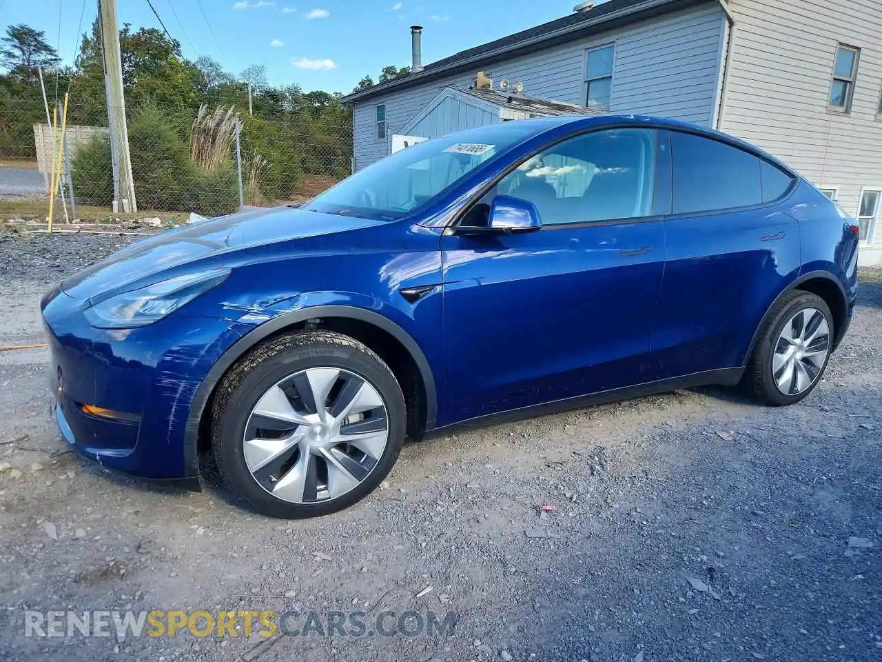 1 Photograph of a damaged car 5YJYGDEE5MF087489 TESLA MODEL Y 2021