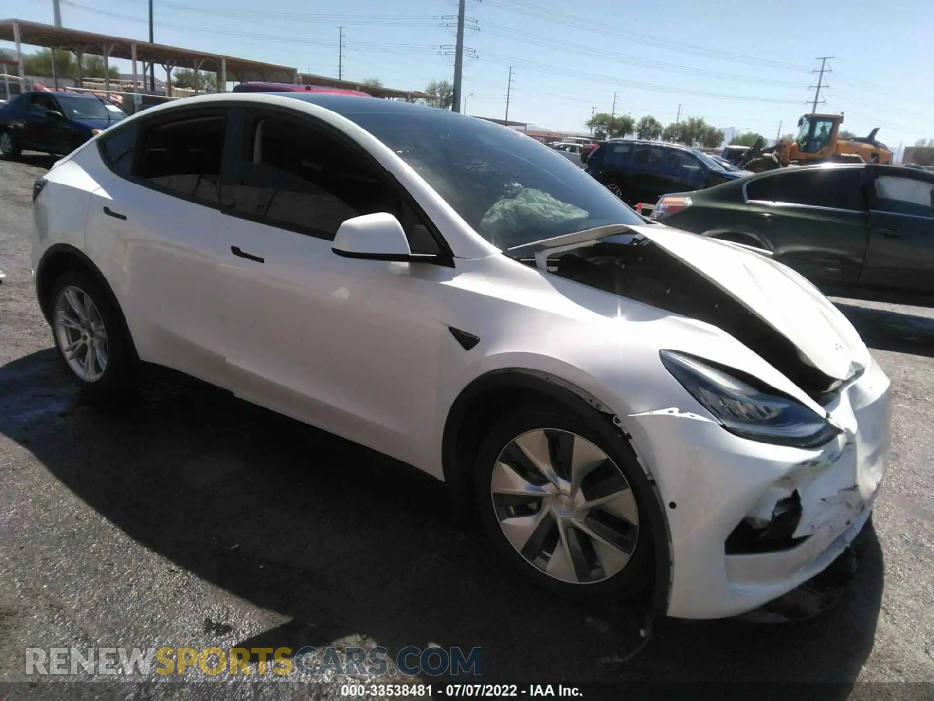 1 Photograph of a damaged car 5YJYGDEE5MF090344 TESLA MODEL Y 2021