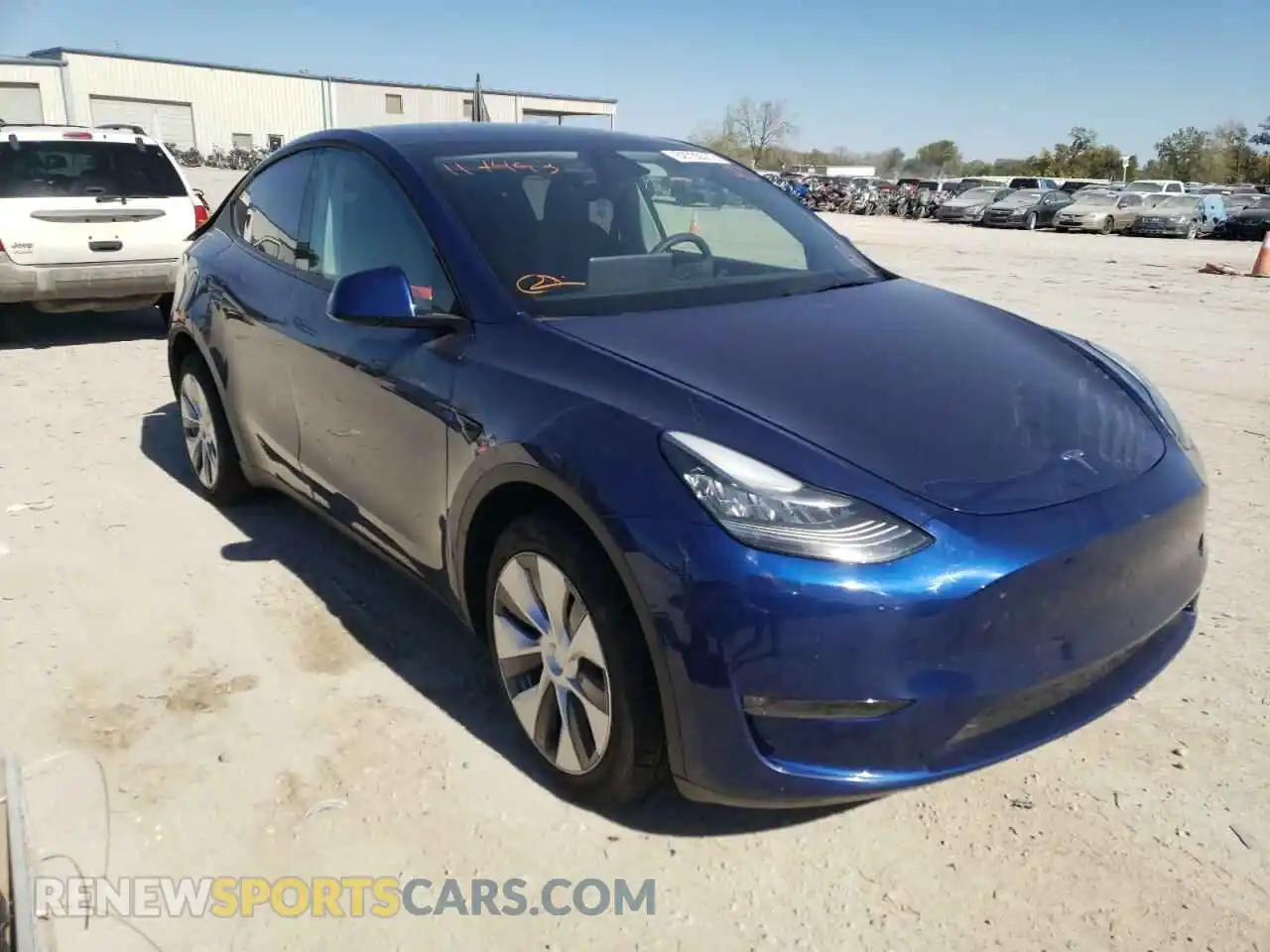 1 Photograph of a damaged car 5YJYGDEE5MF117493 TESLA MODEL Y 2021