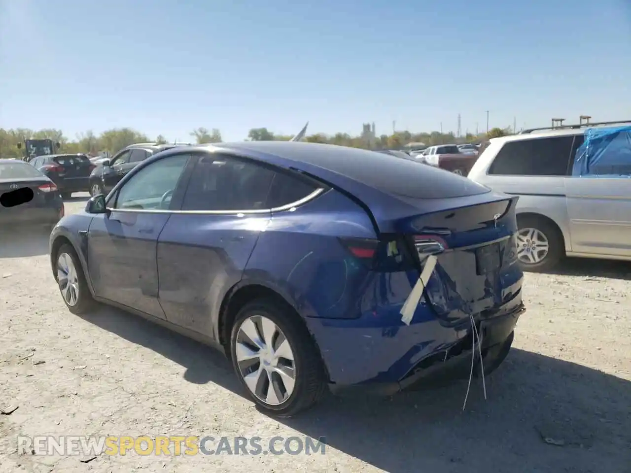 3 Photograph of a damaged car 5YJYGDEE5MF117493 TESLA MODEL Y 2021