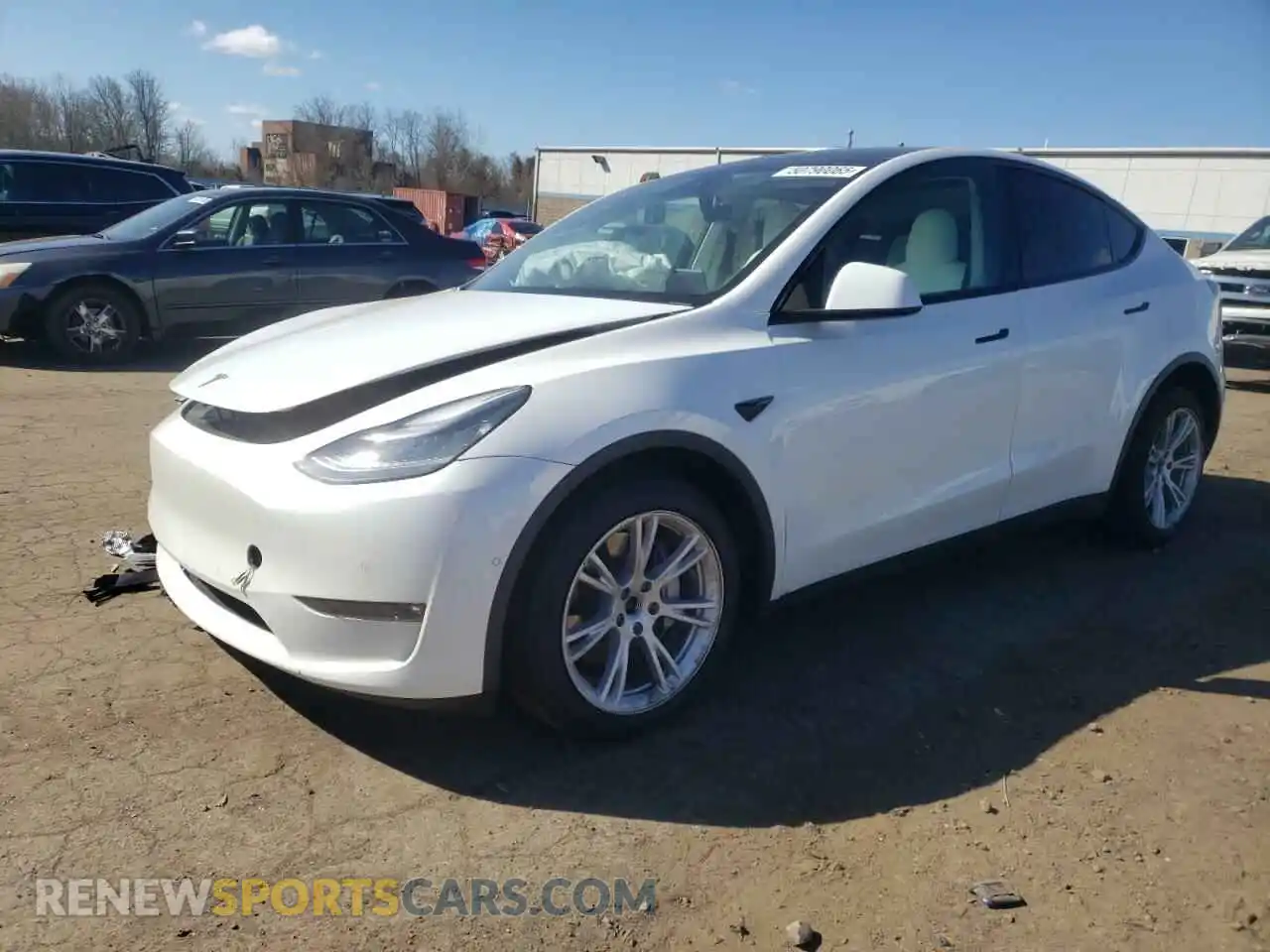 1 Photograph of a damaged car 5YJYGDEE5MF118045 TESLA MODEL Y 2021