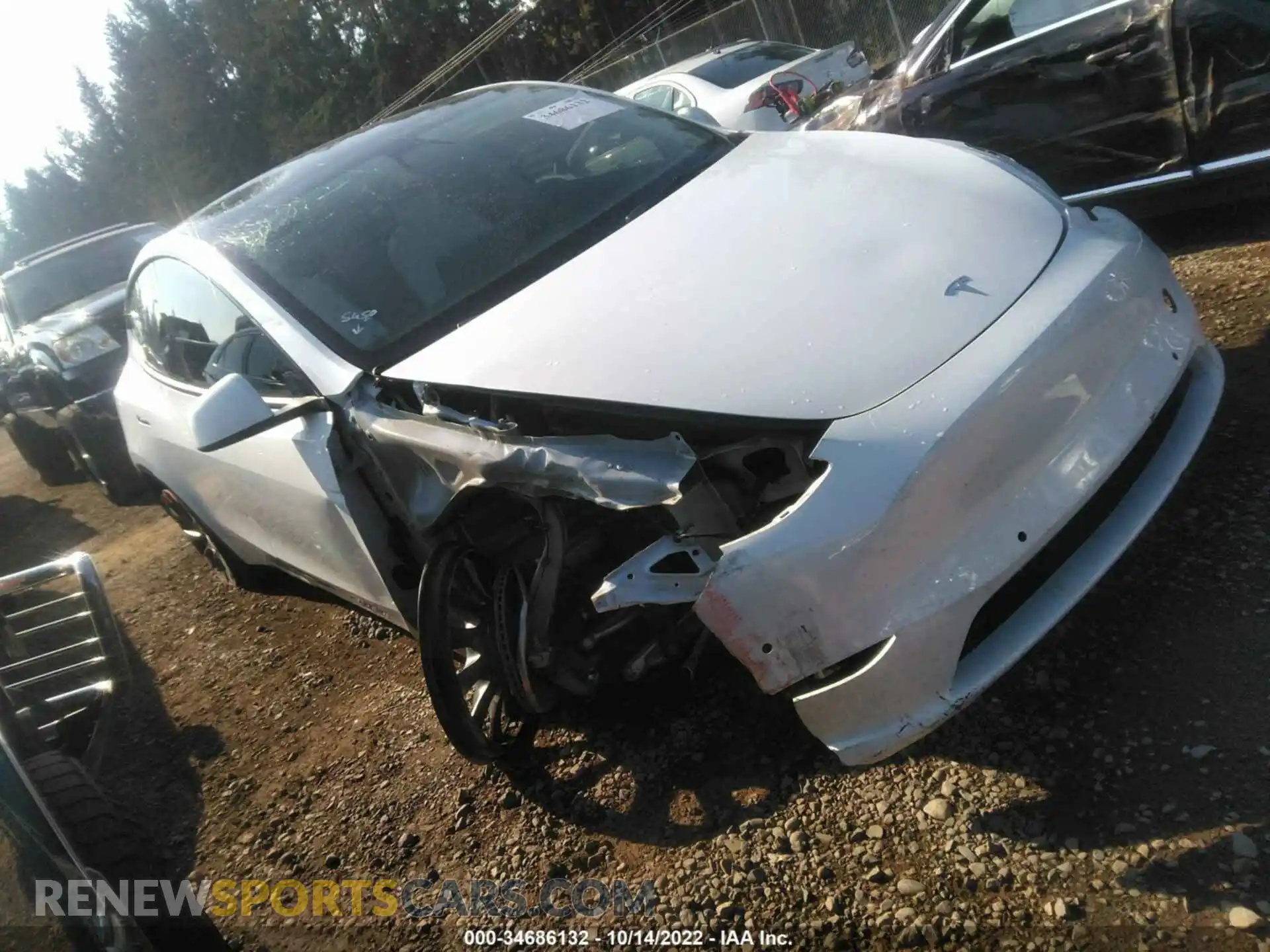 1 fotografías del automóvil dañado 5YJYGDEE5MF119762 TESLA MODEL Y 2021