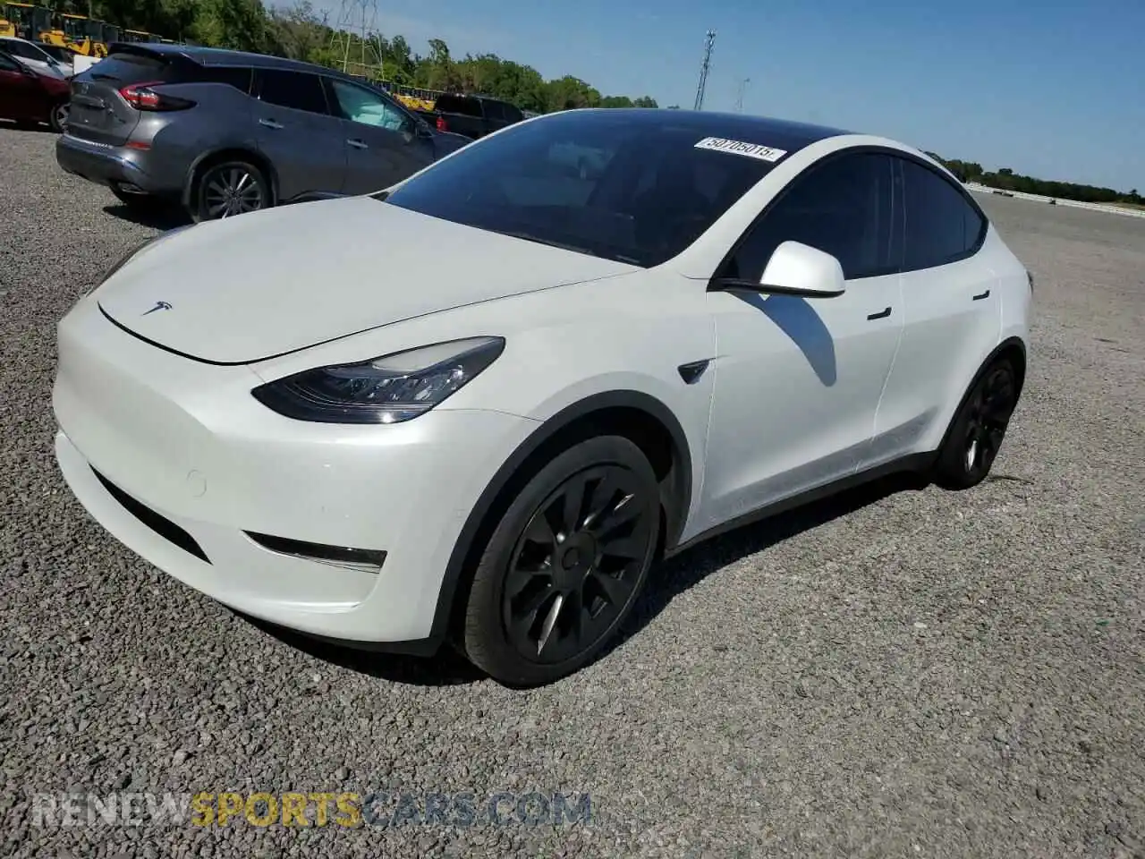 1 Photograph of a damaged car 5YJYGDEE5MF141440 TESLA MODEL Y 2021