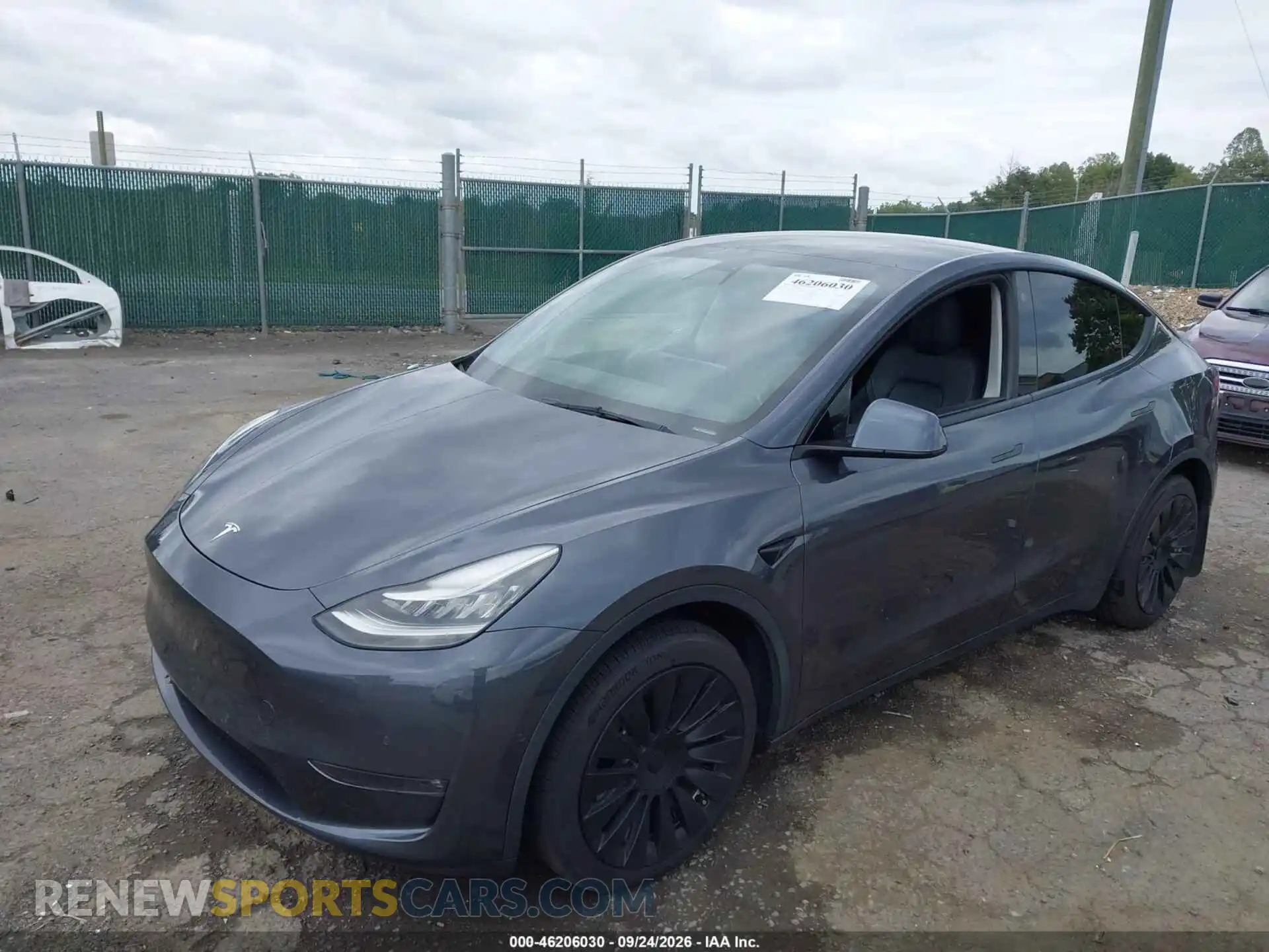 2 Photograph of a damaged car 5YJYGDEE5MF144645 TESLA MODEL Y 2021