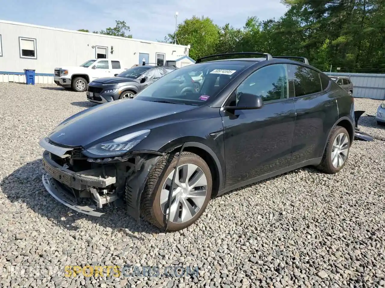 1 Photograph of a damaged car 5YJYGDEE5MF146024 TESLA MODEL Y 2021