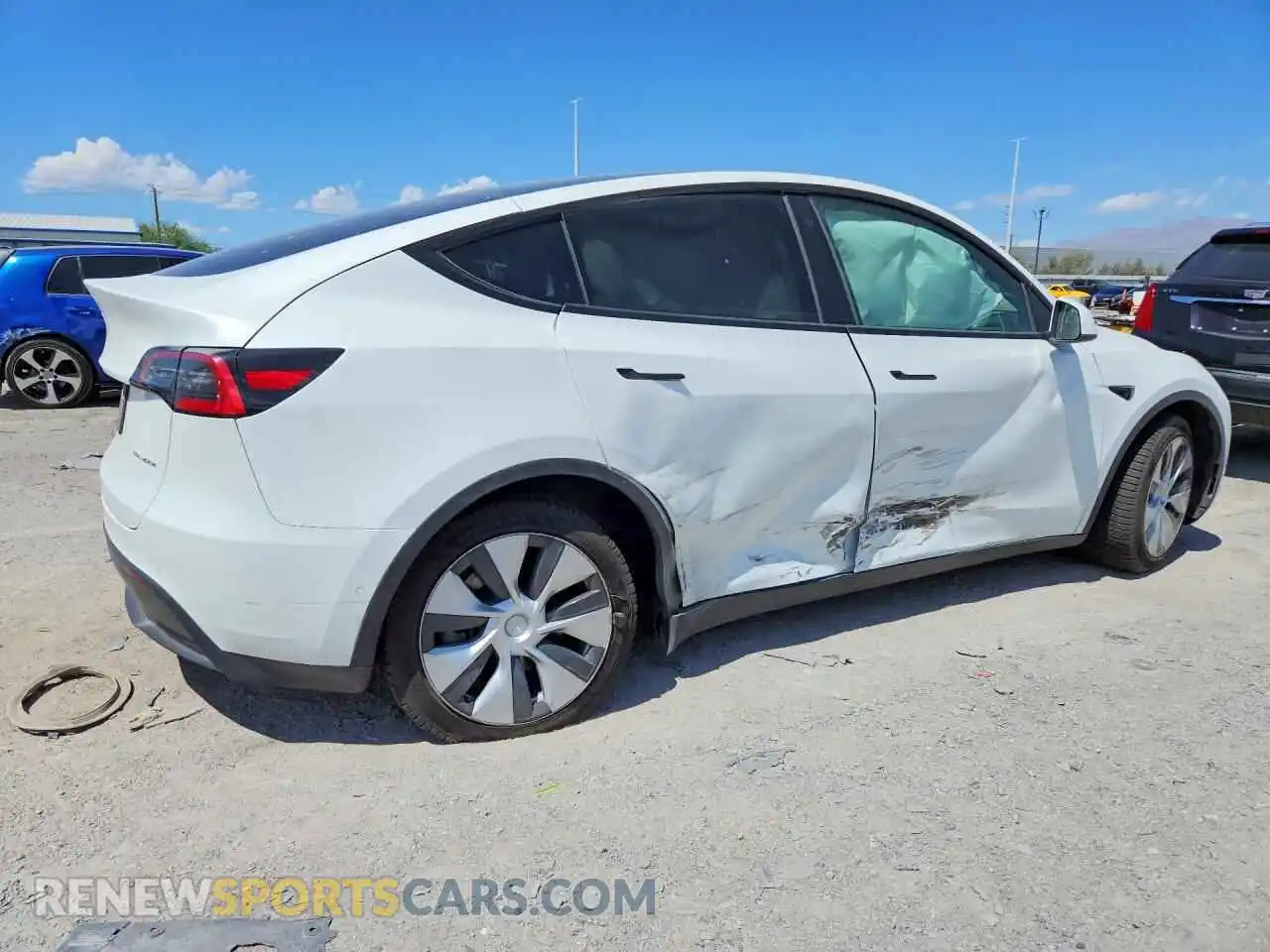 3 Фотография поврежденного автомобиля 5YJYGDEE5MF146220 TESLA MODEL Y 2021
