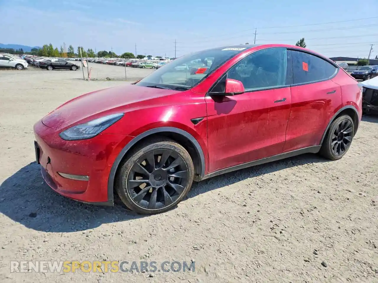 1 Photograph of a damaged car 5YJYGDEE5MF157220 TESLA MODEL Y 2021