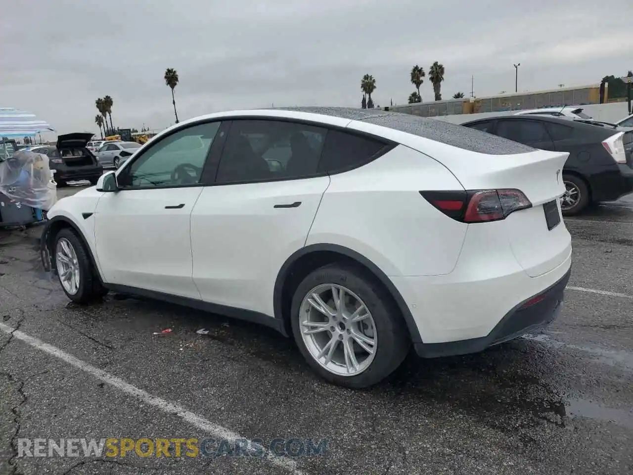 2 Photograph of a damaged car 5YJYGDEE5MF173255 TESLA MODEL Y 2021