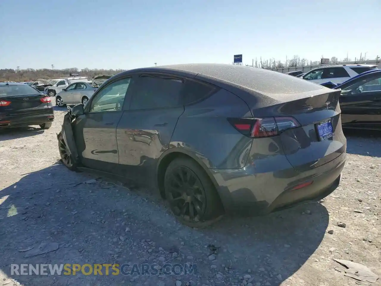 2 Photograph of a damaged car 5YJYGDEE5MF211051 TESLA MODEL Y 2021