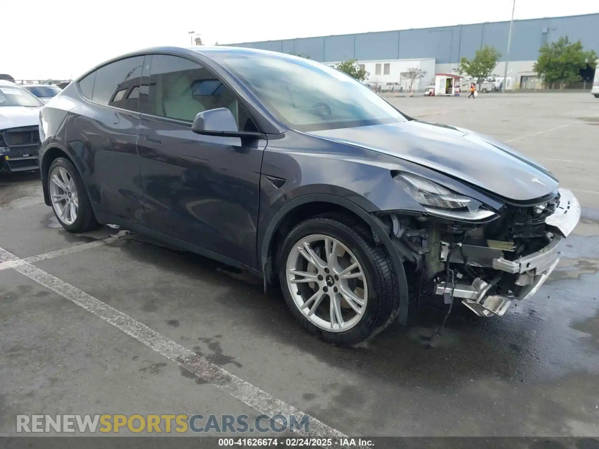 1 Photograph of a damaged car 5YJYGDEE5MF240579 TESLA MODEL Y 2021