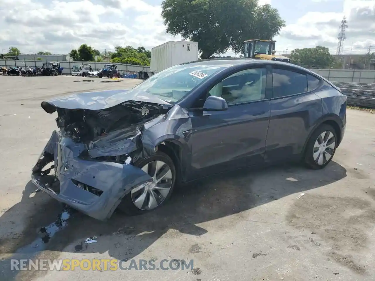 1 Photograph of a damaged car 5YJYGDEE5MF248486 TESLA MODEL Y 2021