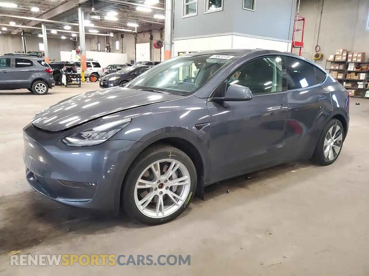 1 fotografías del automóvil dañado 5YJYGDEE5MF253171 TESLA MODEL Y 2021