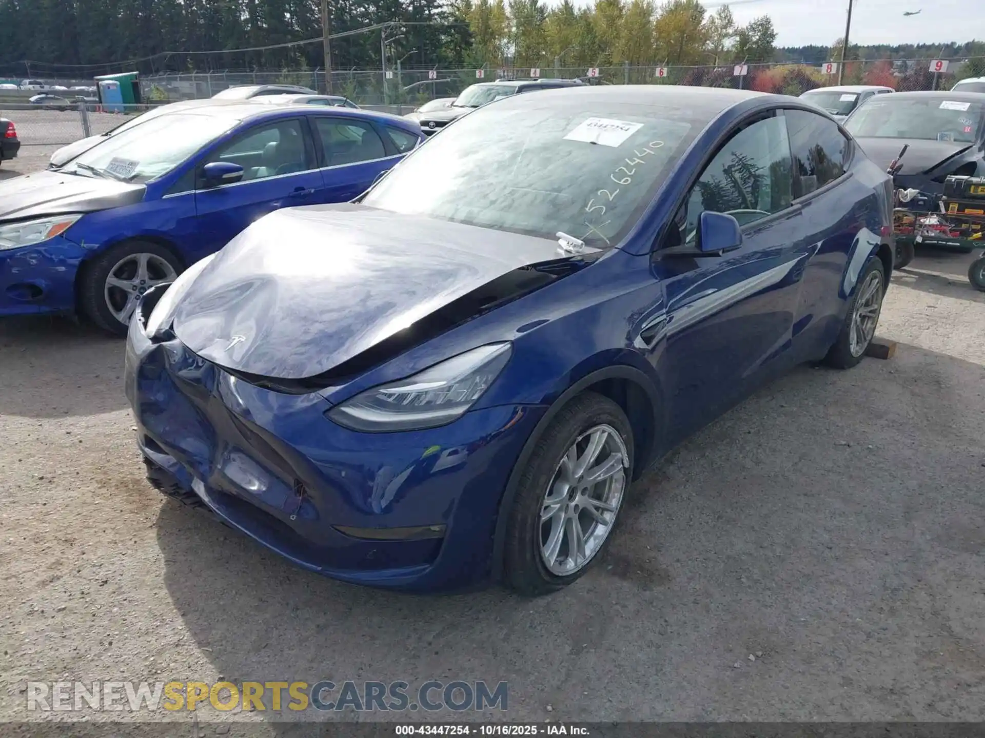 2 Photograph of a damaged car 5YJYGDEE5MF260055 TESLA MODEL Y 2021