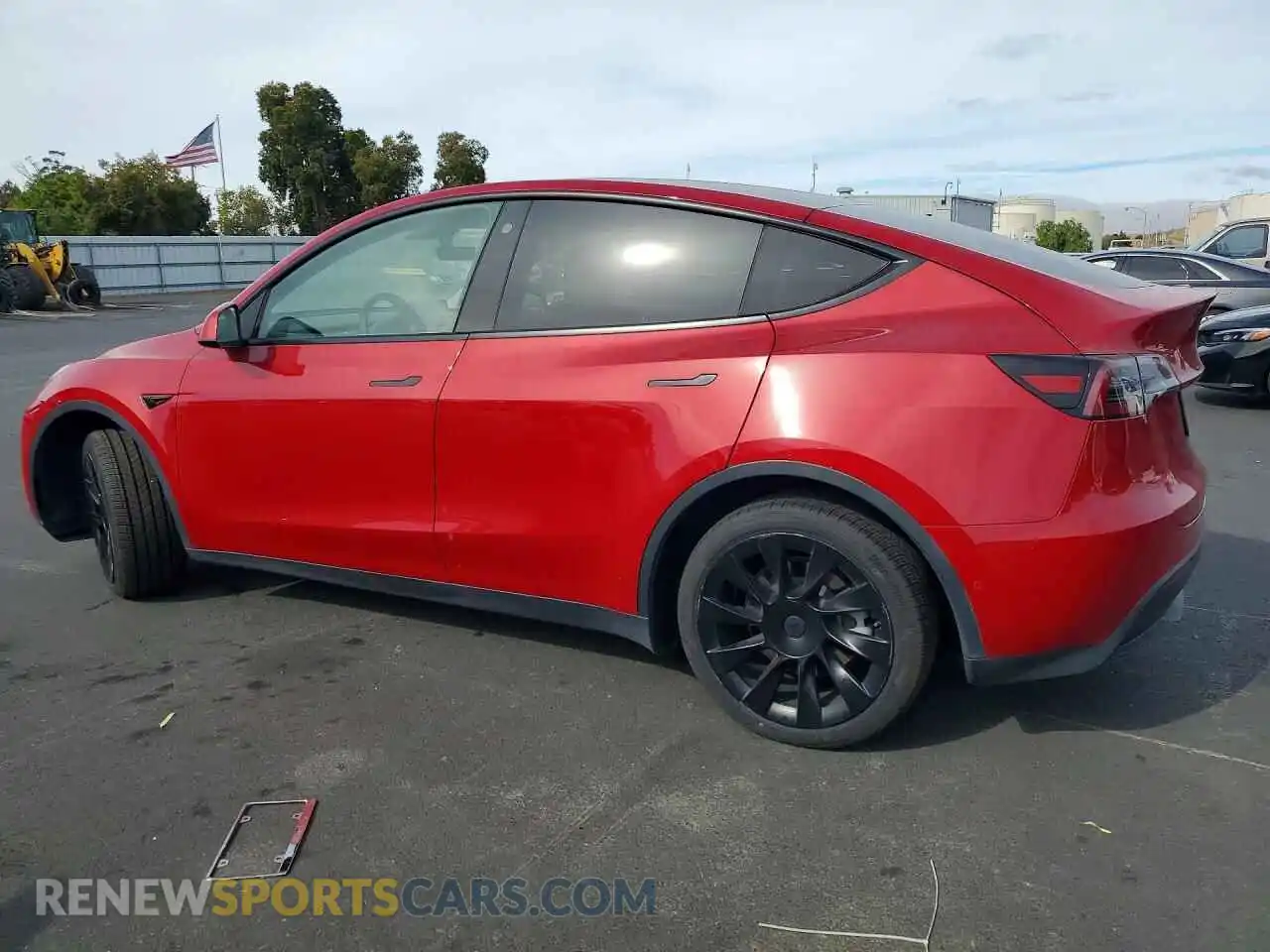 2 Photograph of a damaged car 5YJYGDEE5MF263246 TESLA MODEL Y 2021