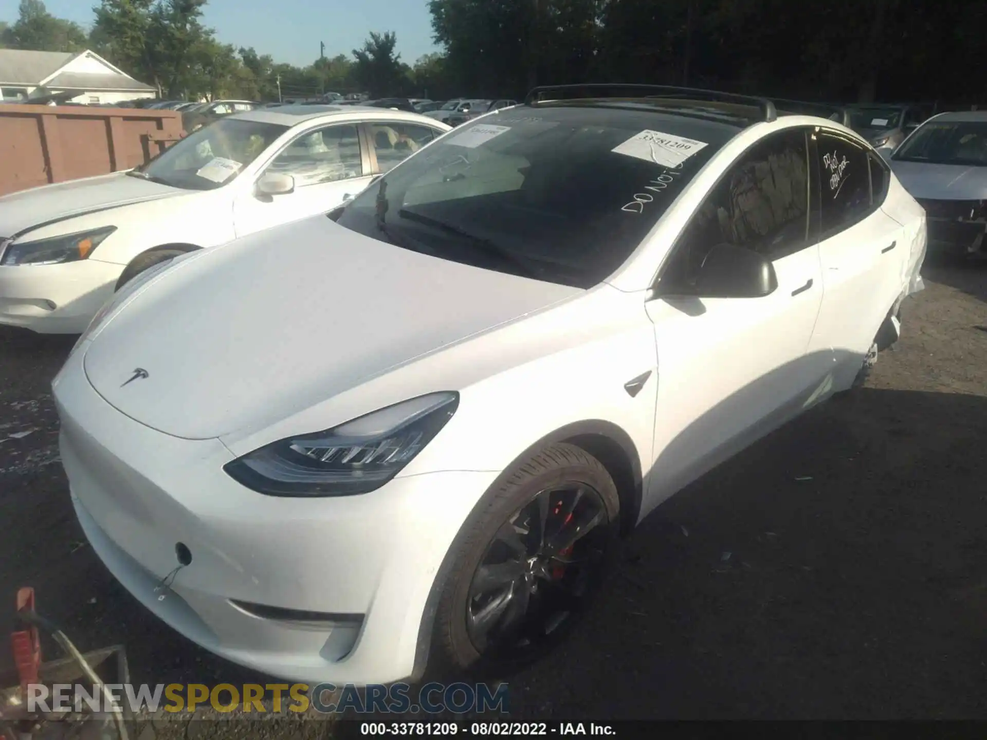 2 Фотография поврежденного автомобиля 5YJYGDEE5MF265353 TESLA MODEL Y 2021