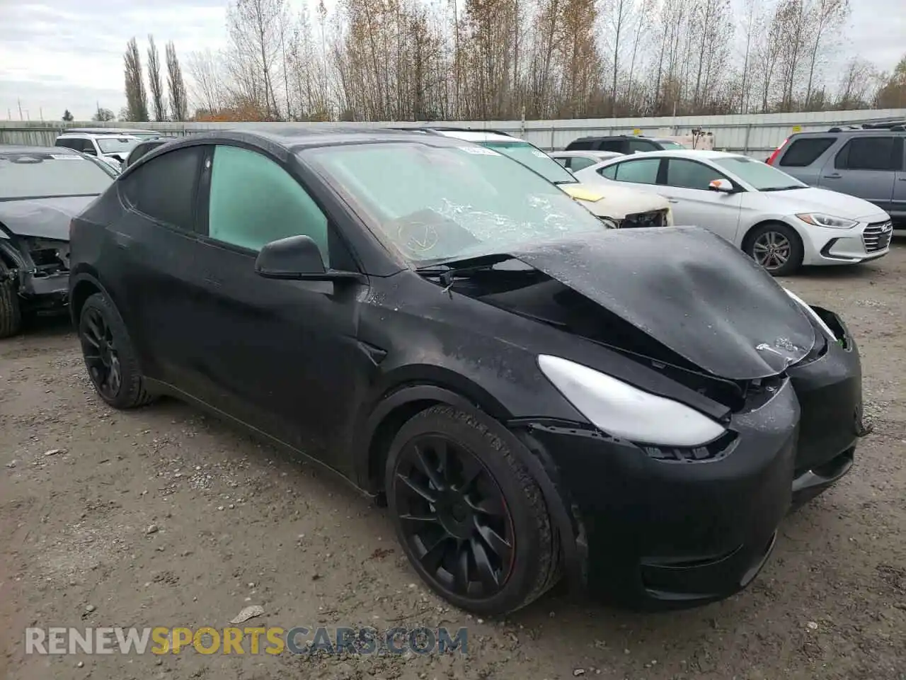 1 Photograph of a damaged car 5YJYGDEE5MF286106 TESLA MODEL Y 2021