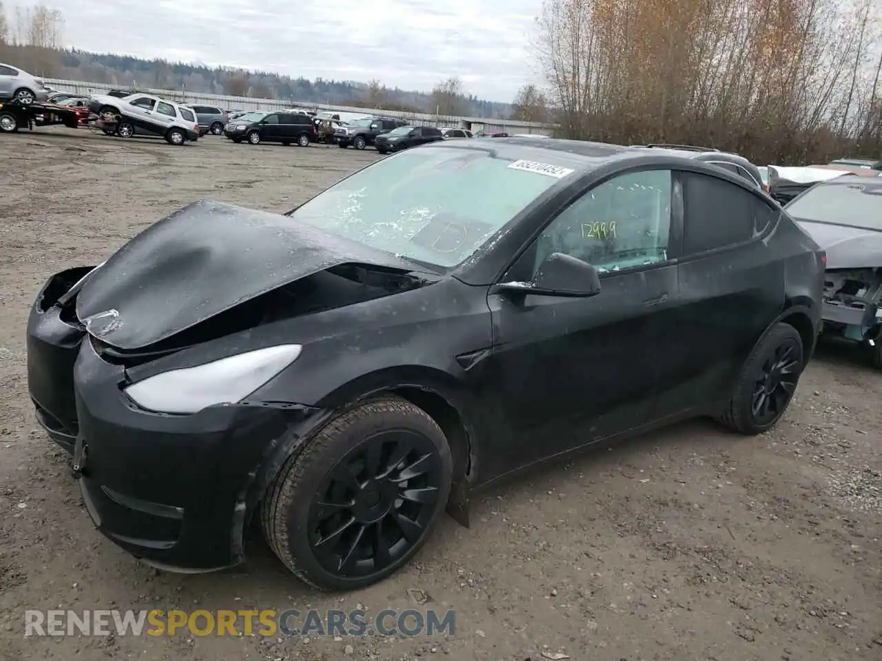 2 Photograph of a damaged car 5YJYGDEE5MF286106 TESLA MODEL Y 2021