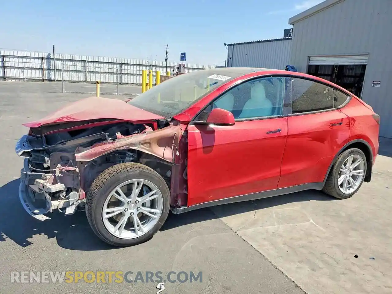 1 Photograph of a damaged car 5YJYGDEE5MF298000 TESLA MODEL Y 2021