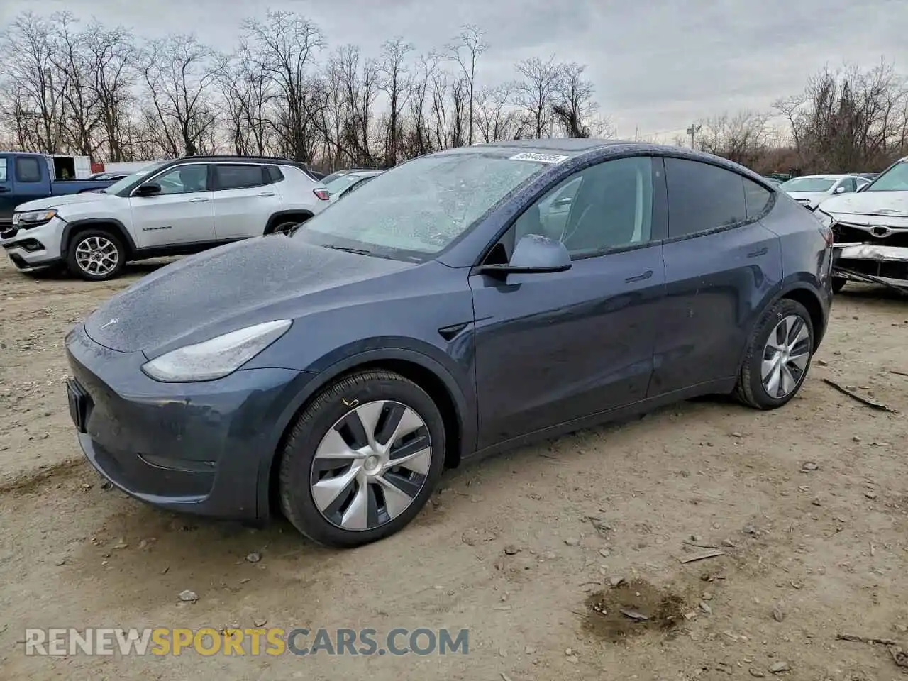 1 Photograph of a damaged car 5YJYGDEE6MF060415 TESLA MODEL Y 2021