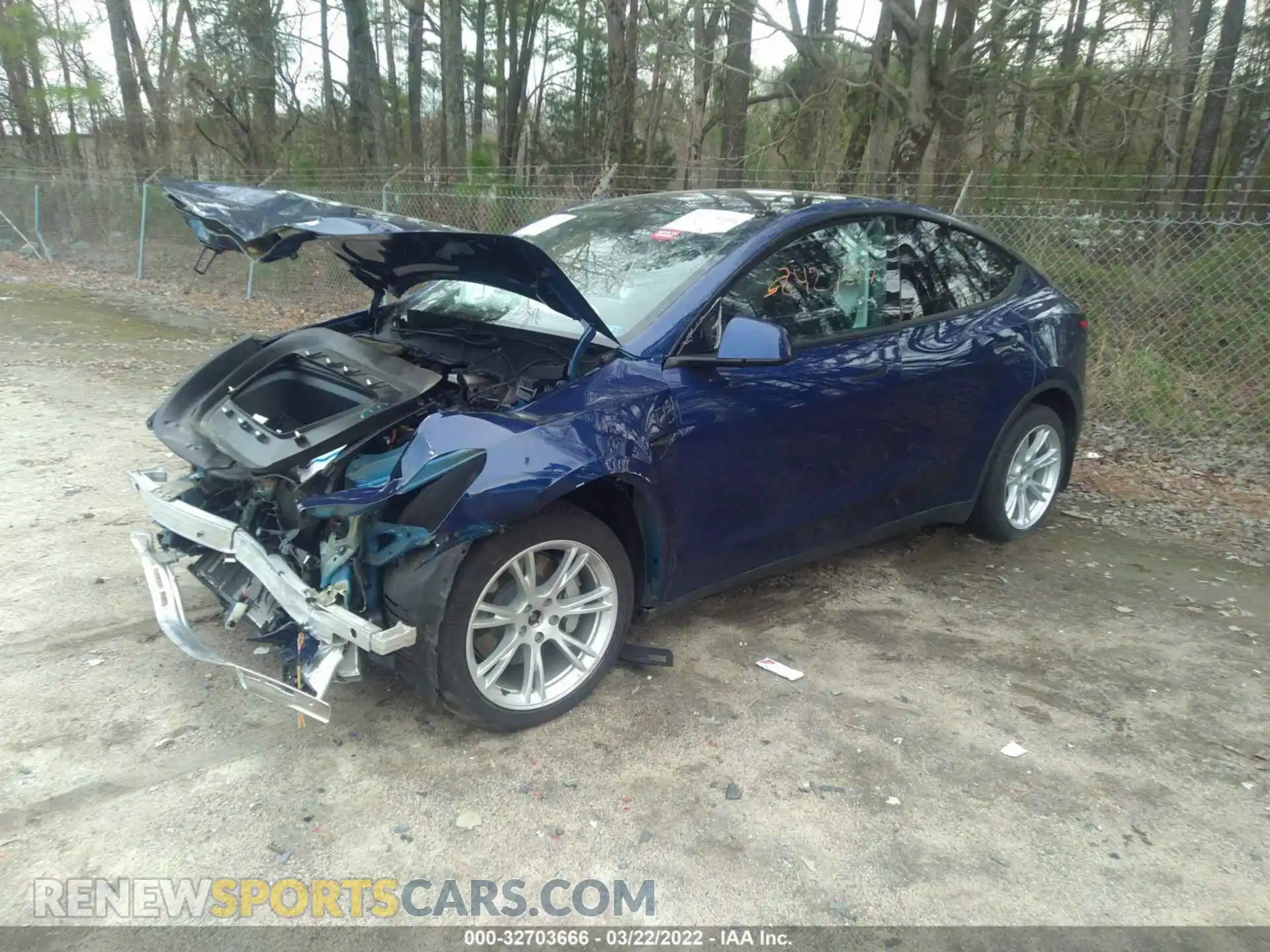 2 Photograph of a damaged car 5YJYGDEE6MF063895 TESLA MODEL Y 2021