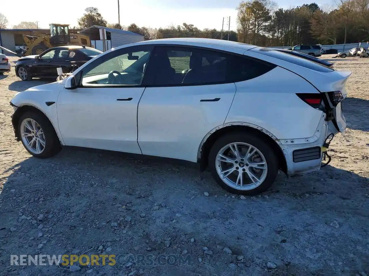 2 Photograph of a damaged car 5YJYGDEE6MF064027 TESLA MODEL Y 2021