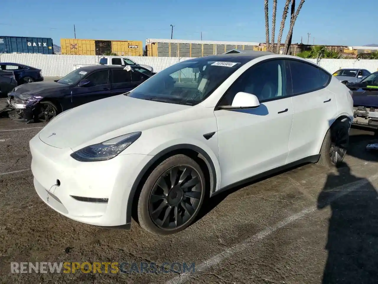 1 Photograph of a damaged car 5YJYGDEE6MF071155 TESLA MODEL Y 2021