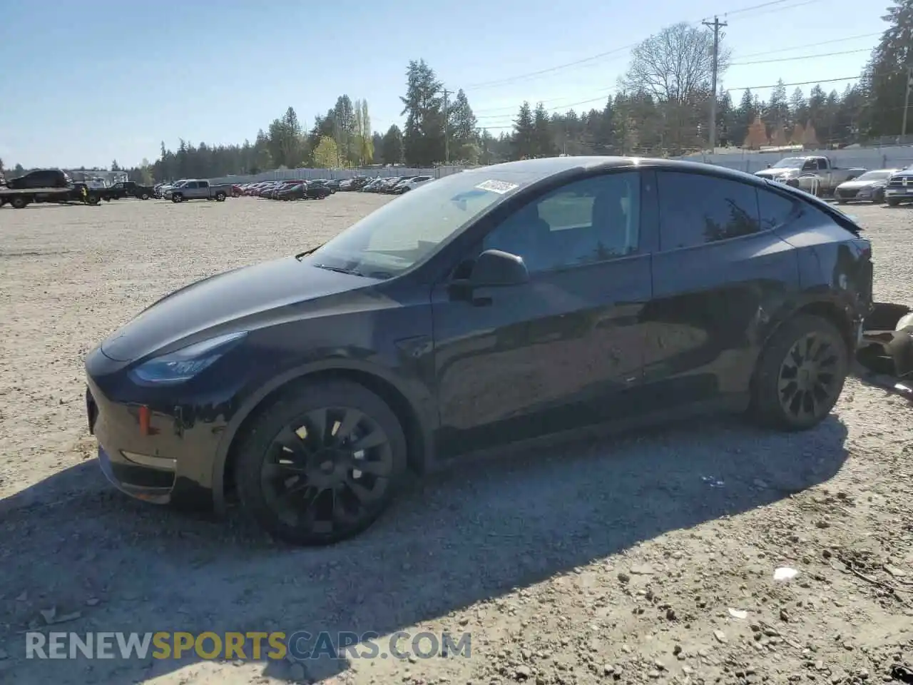1 Photograph of a damaged car 5YJYGDEE6MF073939 TESLA MODEL Y 2021